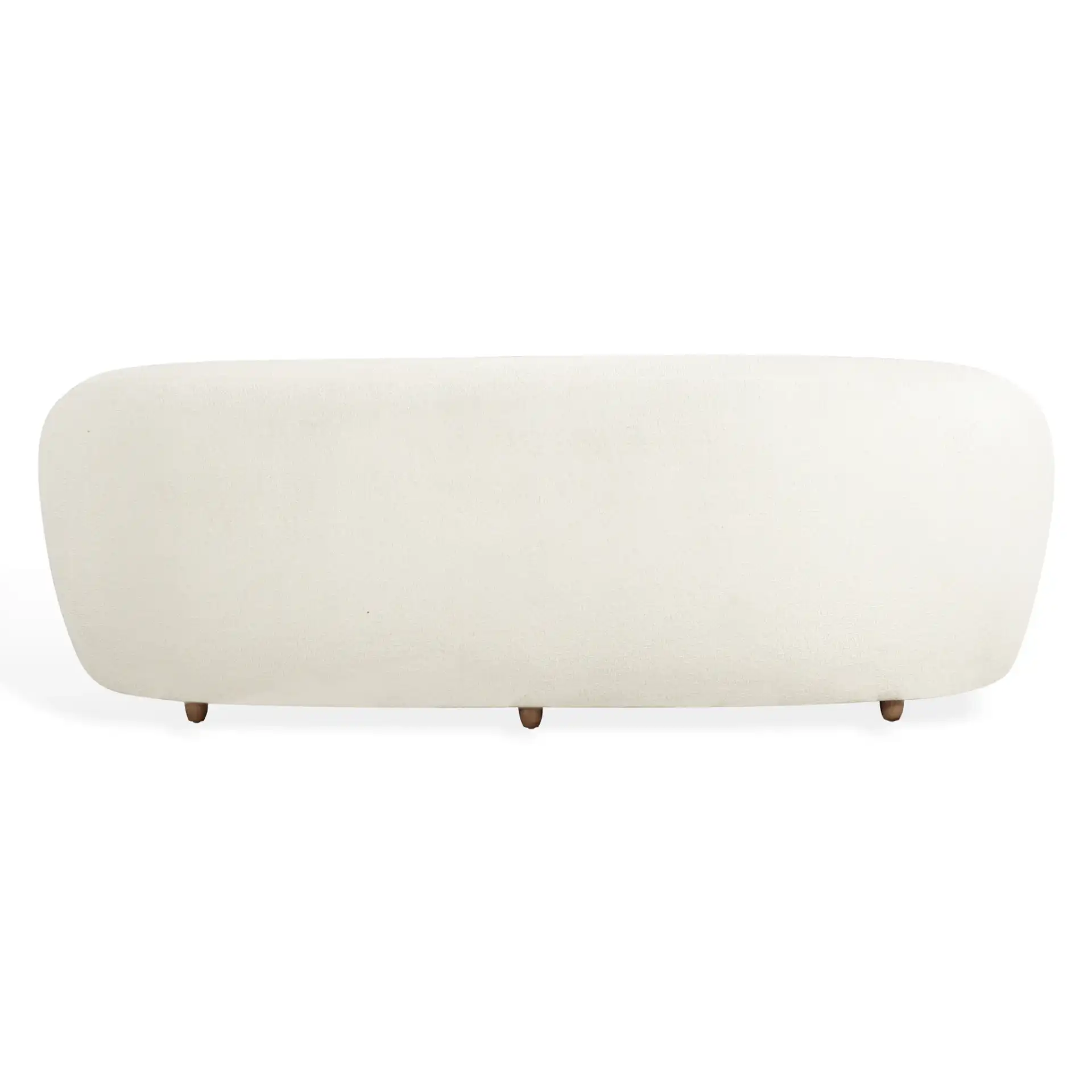 Flannigan Teddy Sofa in White / Natural, detail view