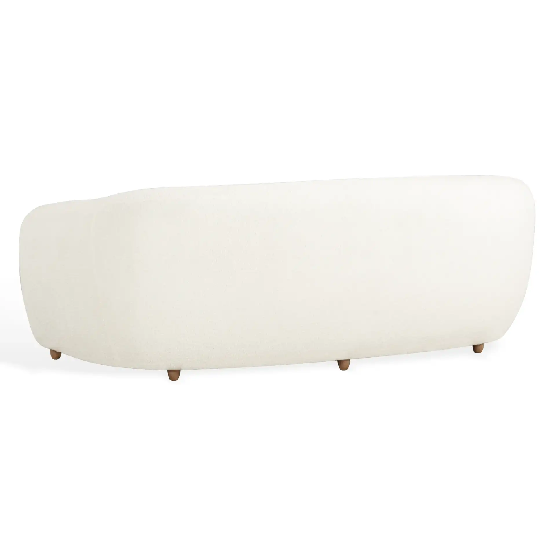 Flannigan Teddy Sofa in White / Natural, detail view