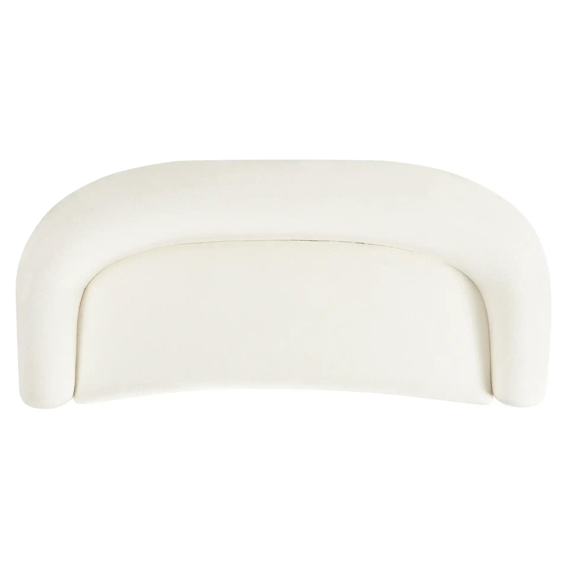 Flannigan Teddy Sofa in White / Natural, detail view