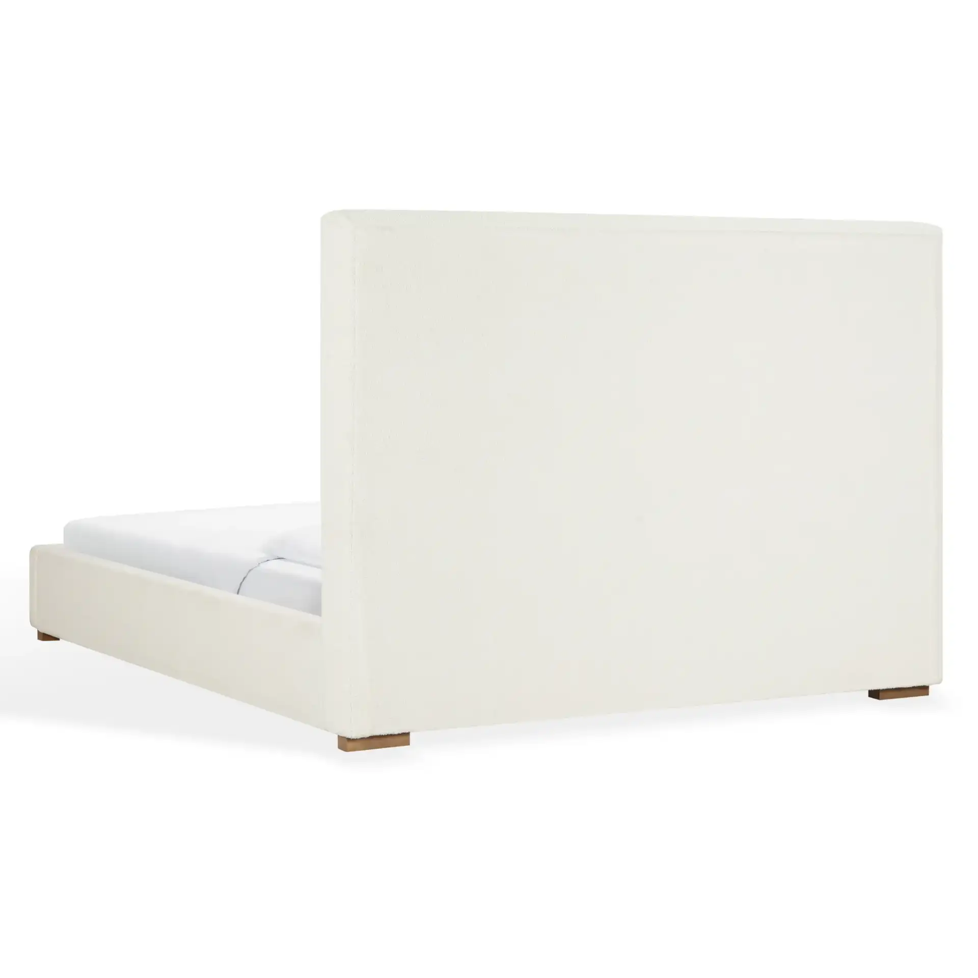 Dwaine Teddy King Bed in White / Natural, detail view