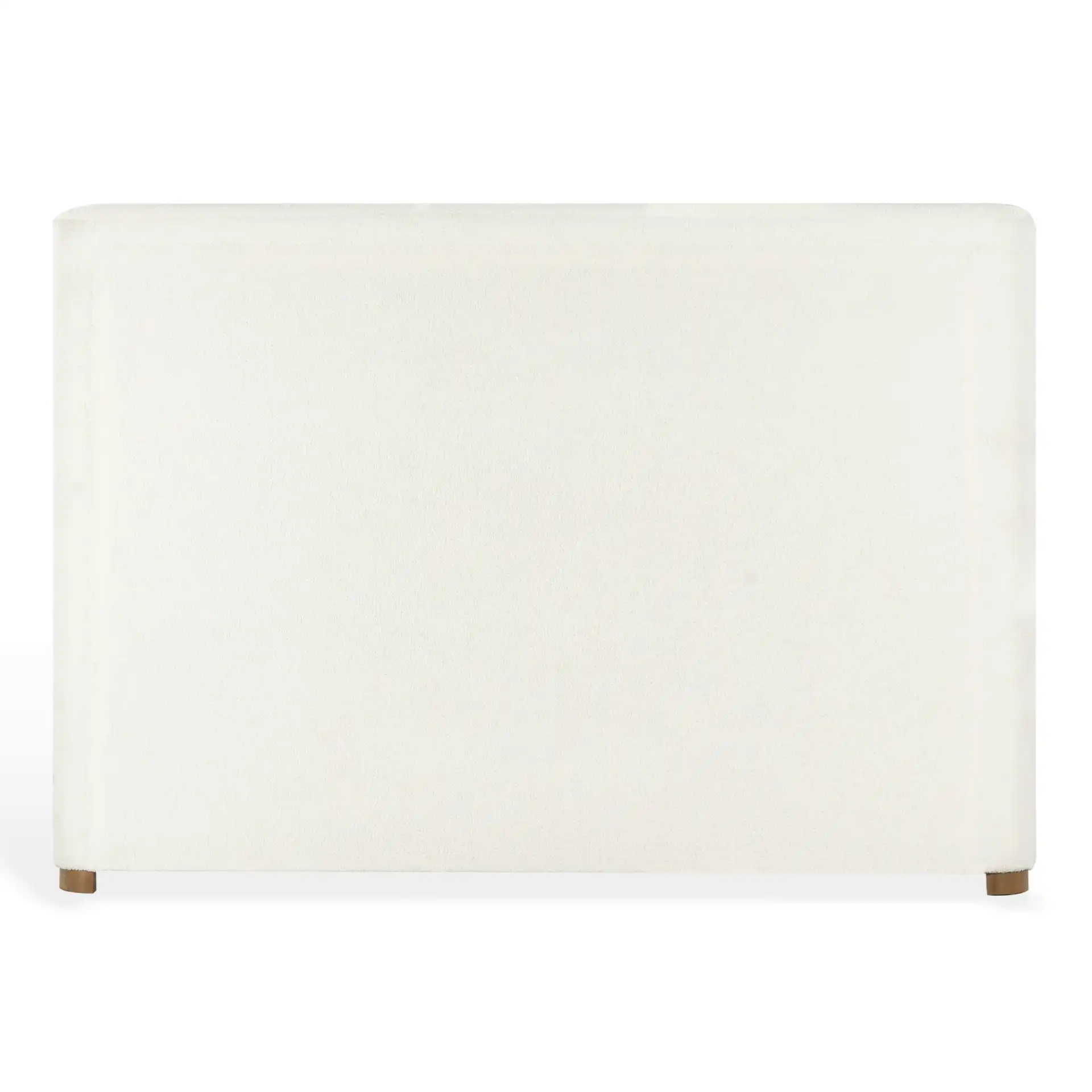 Emani Teddy King Sleigh Bed in White / Natural, detail view