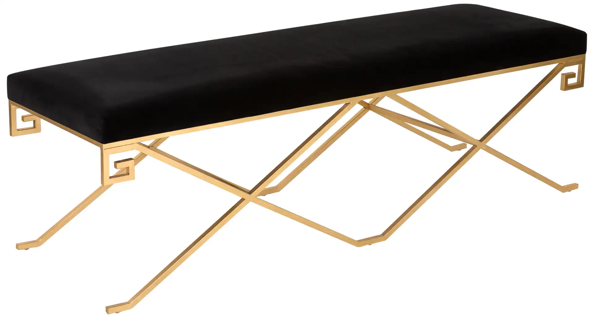 Talita Bench in Black, detail view