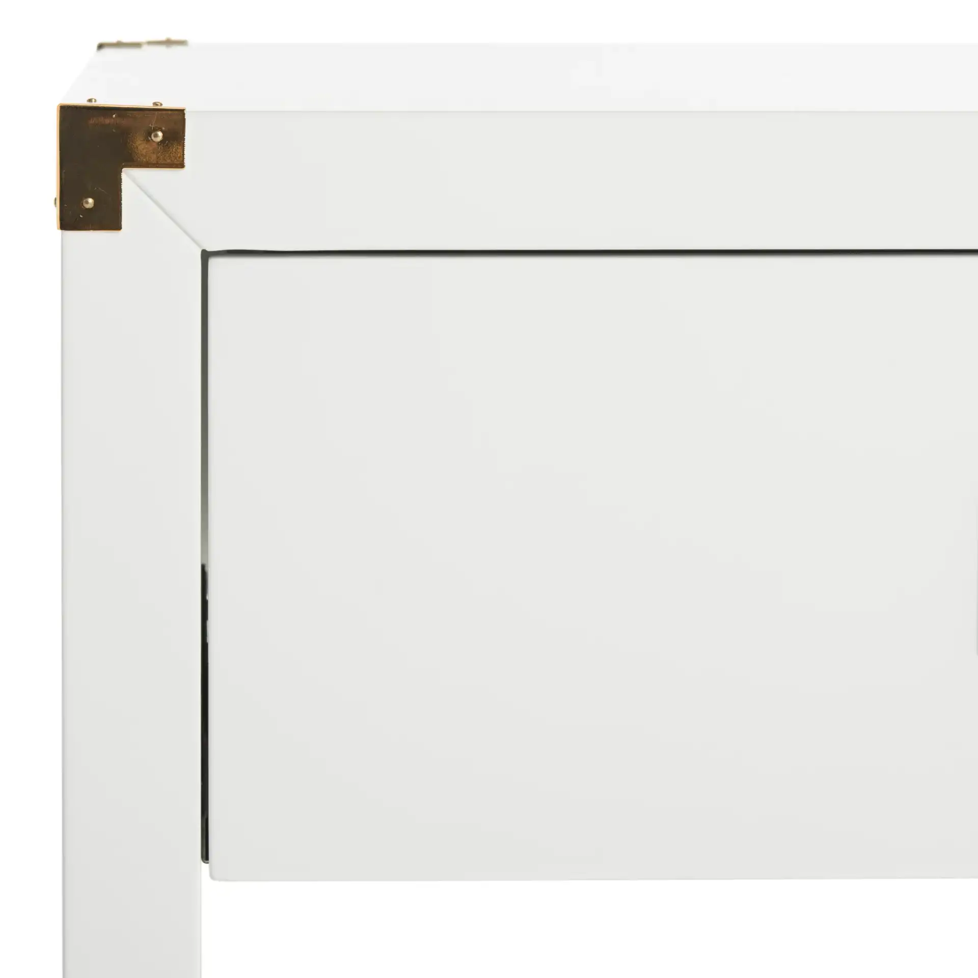 Lella Side Table in White in a styled room