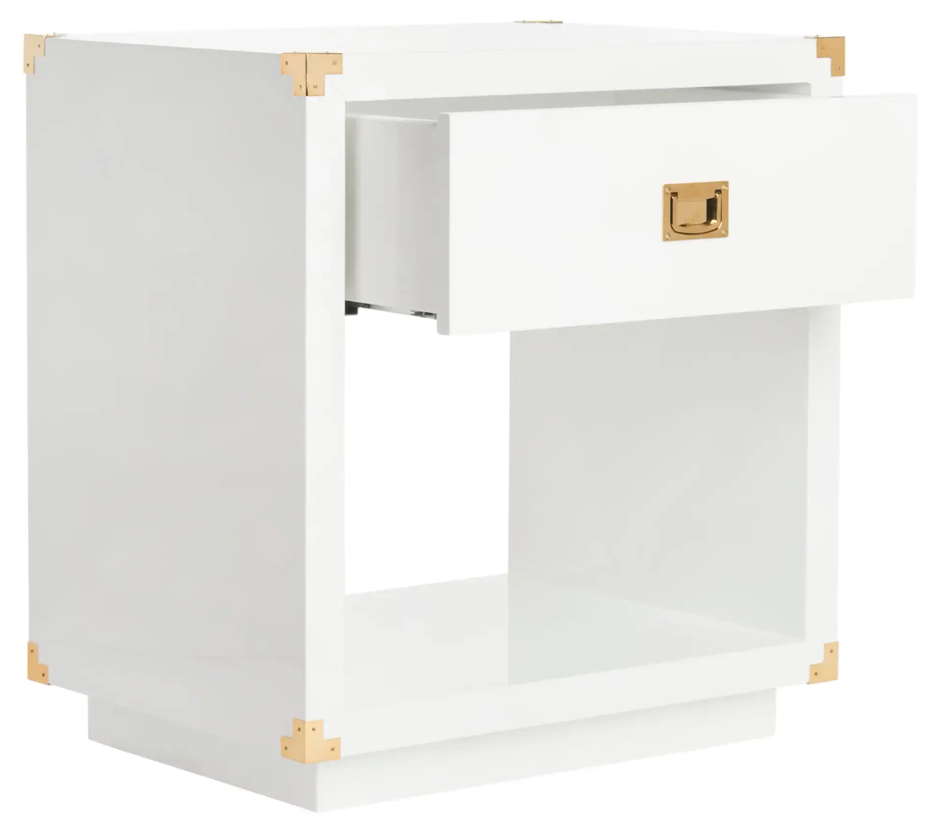 Lella Side Table in White, detail view