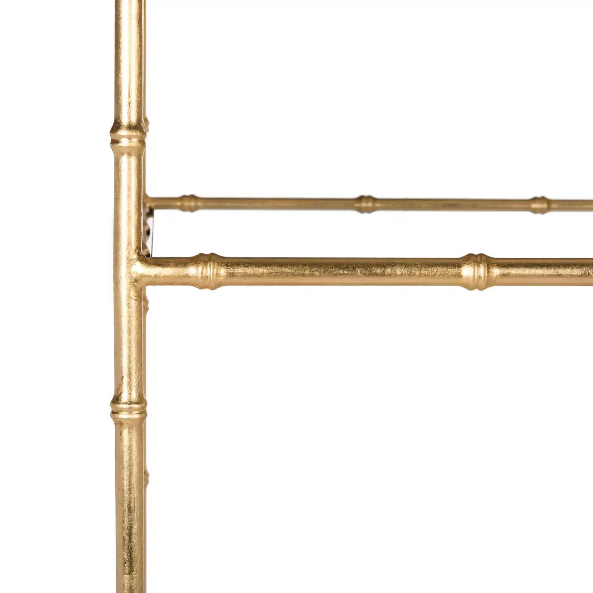 Adelia Bookshelf in White / Gold, detail view