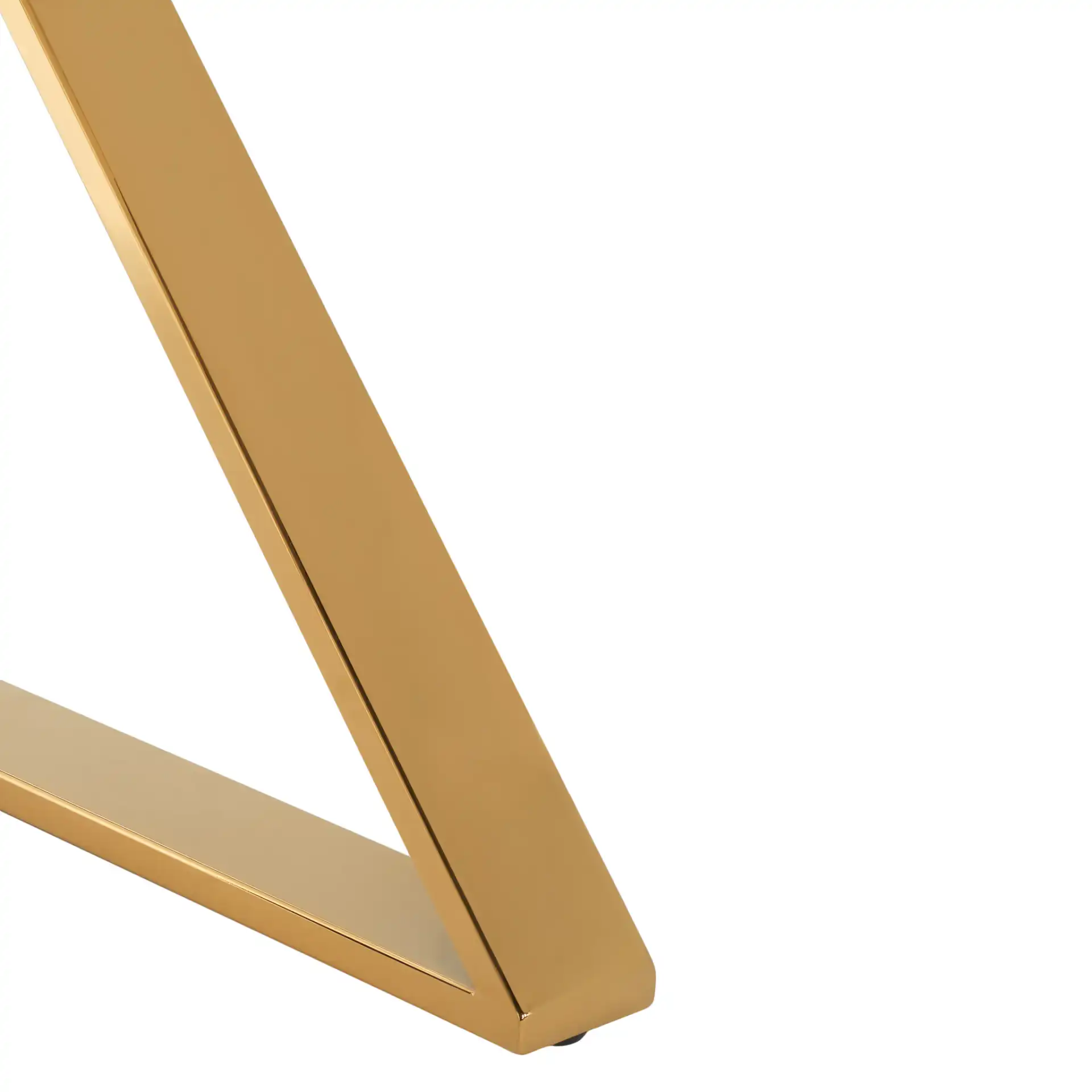 Yesenia Vanity Table in White / Gold, detail view