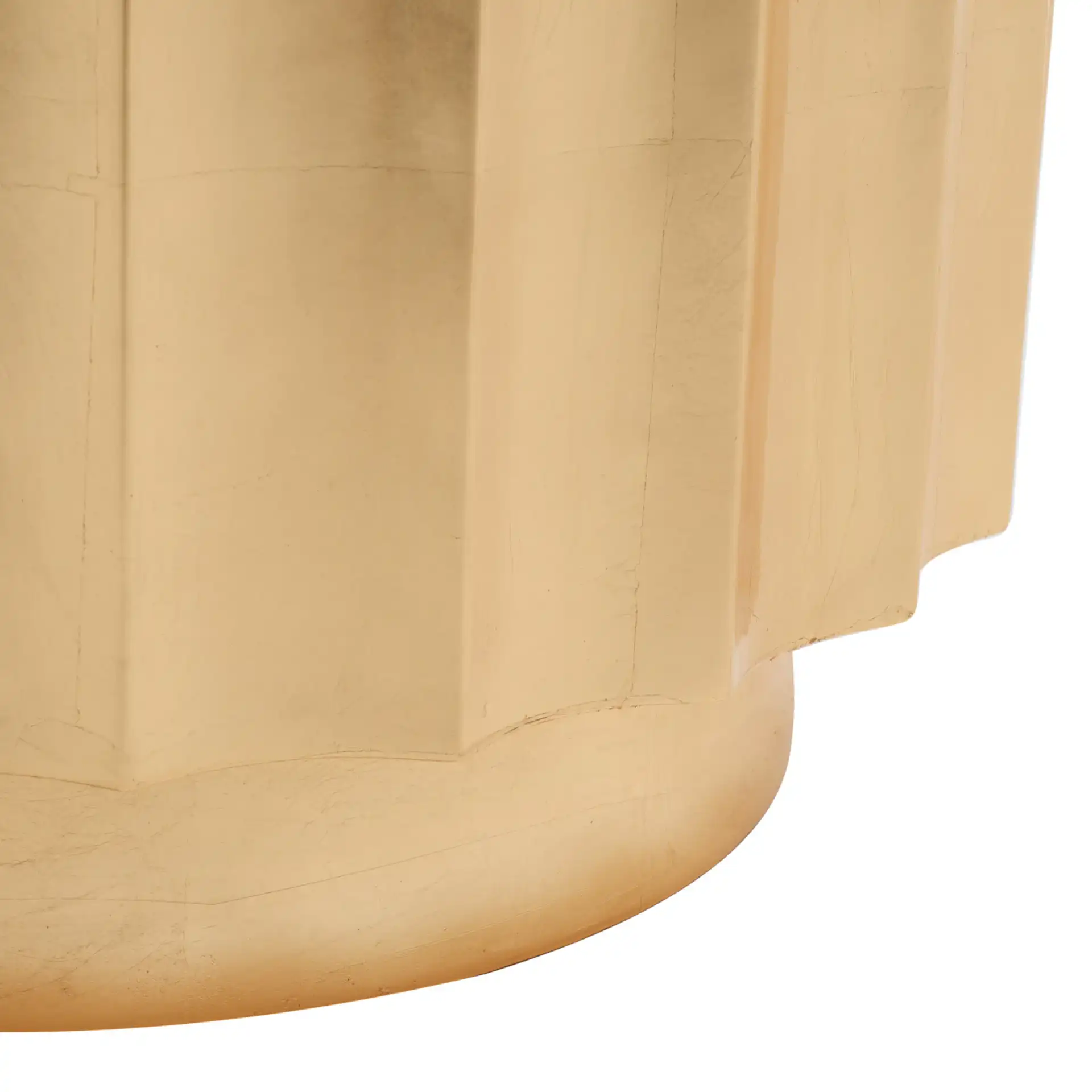 Elodie Gold Side Table in Gold, detail view