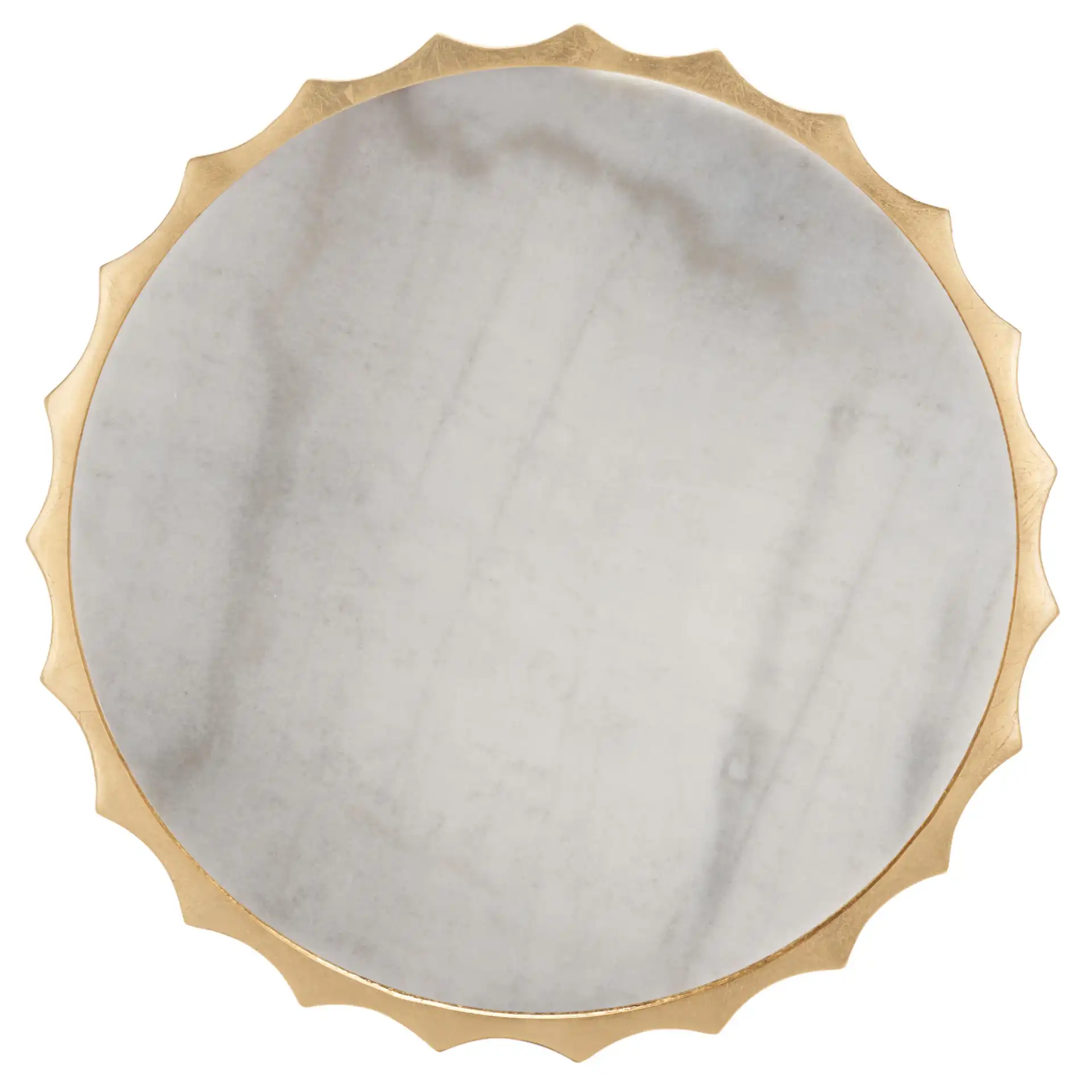 Elodie Gold Side Table in Gold, detail view