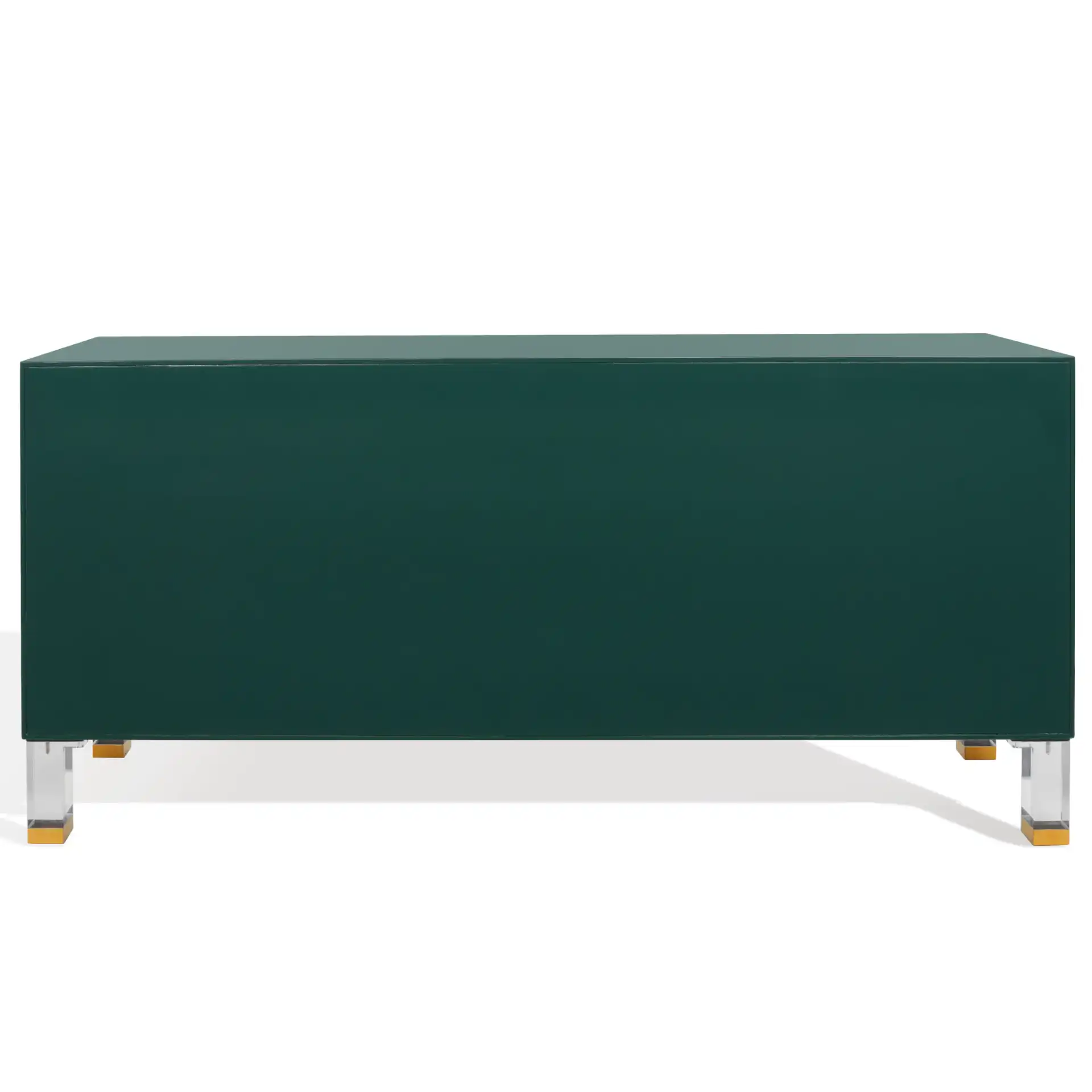 Saturn Wave Acrylic Sideboard in Moss, detail view