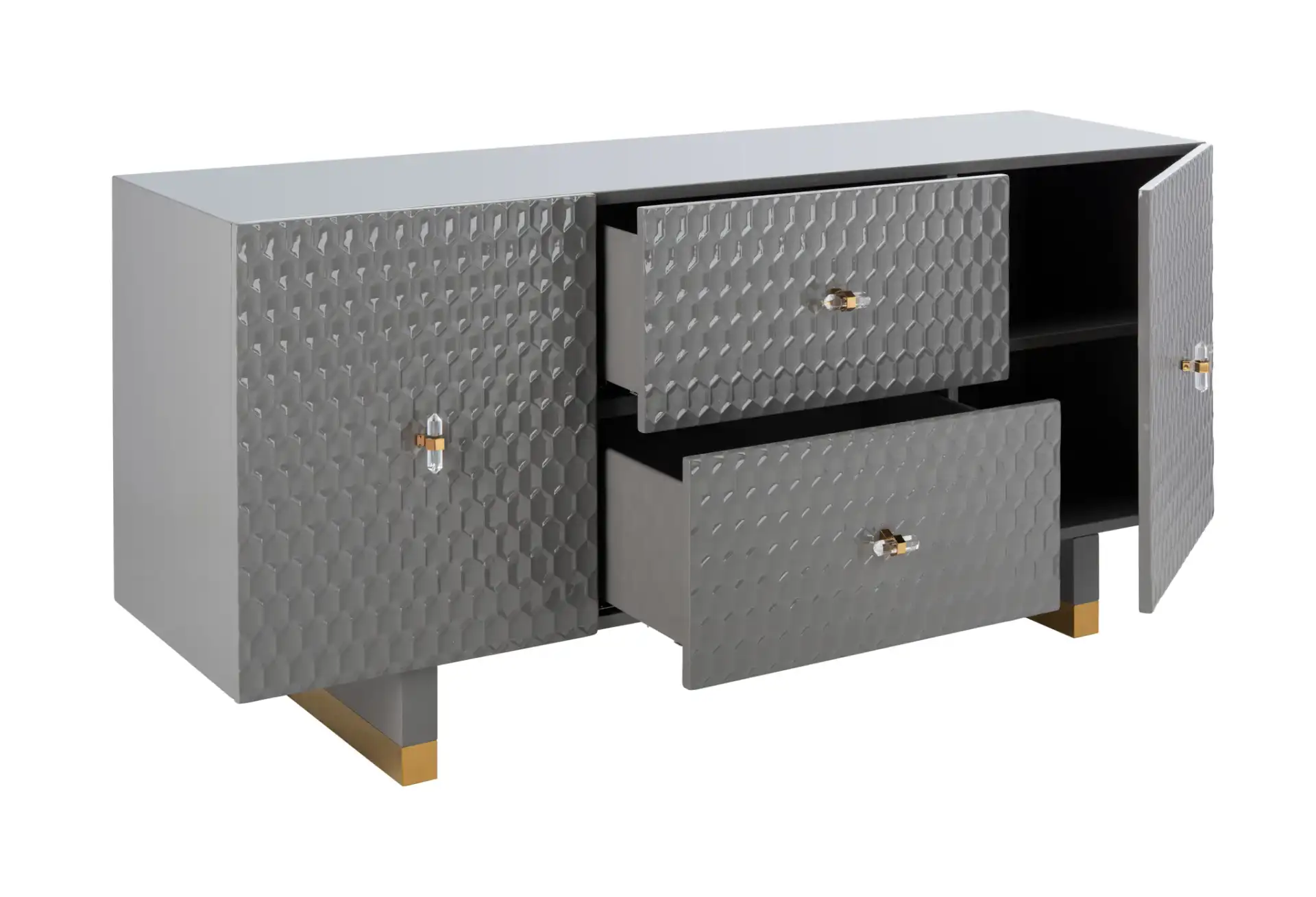 Kingsly Sideboard in Grey, detail view