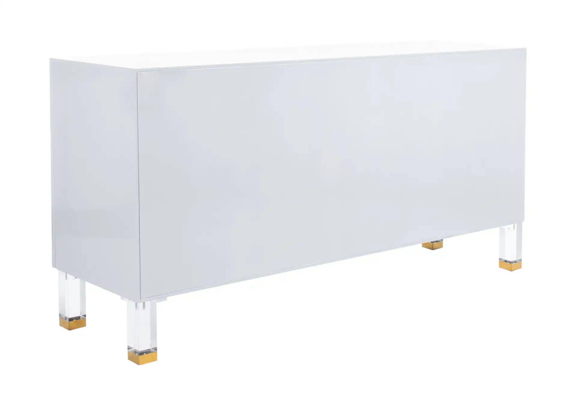 Poppy Three-Door Sideboard in Grey, detail view