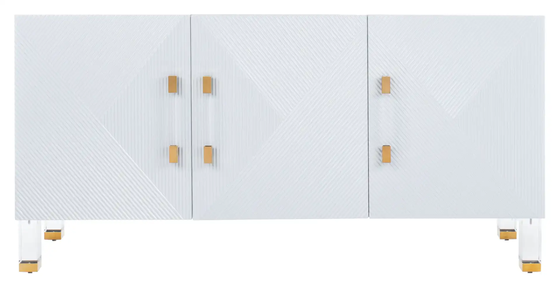 Poppy Three-Door Sideboard in Grey