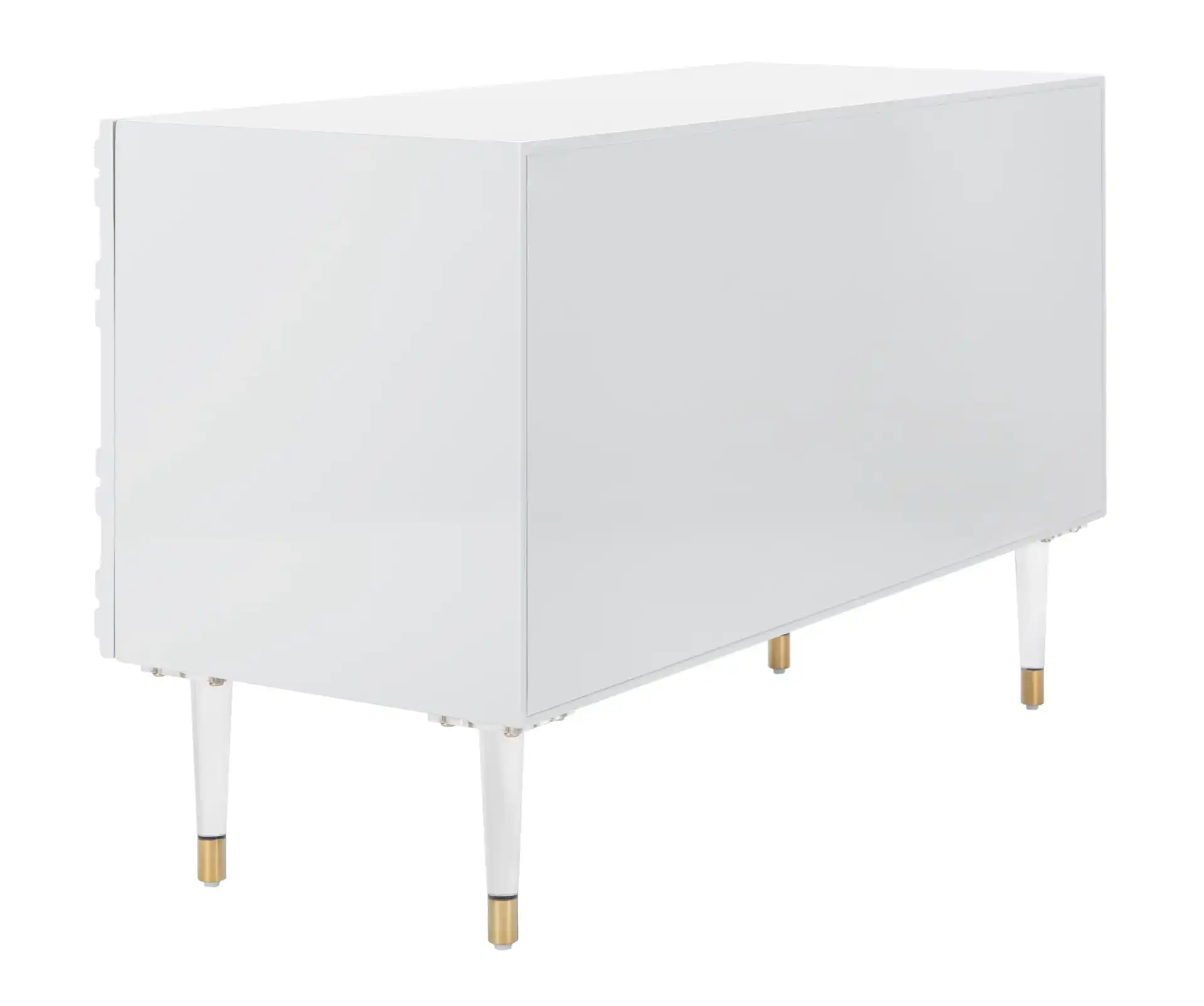 Zayn Diamond Sideboard in Light Gray / Gold, detail view
