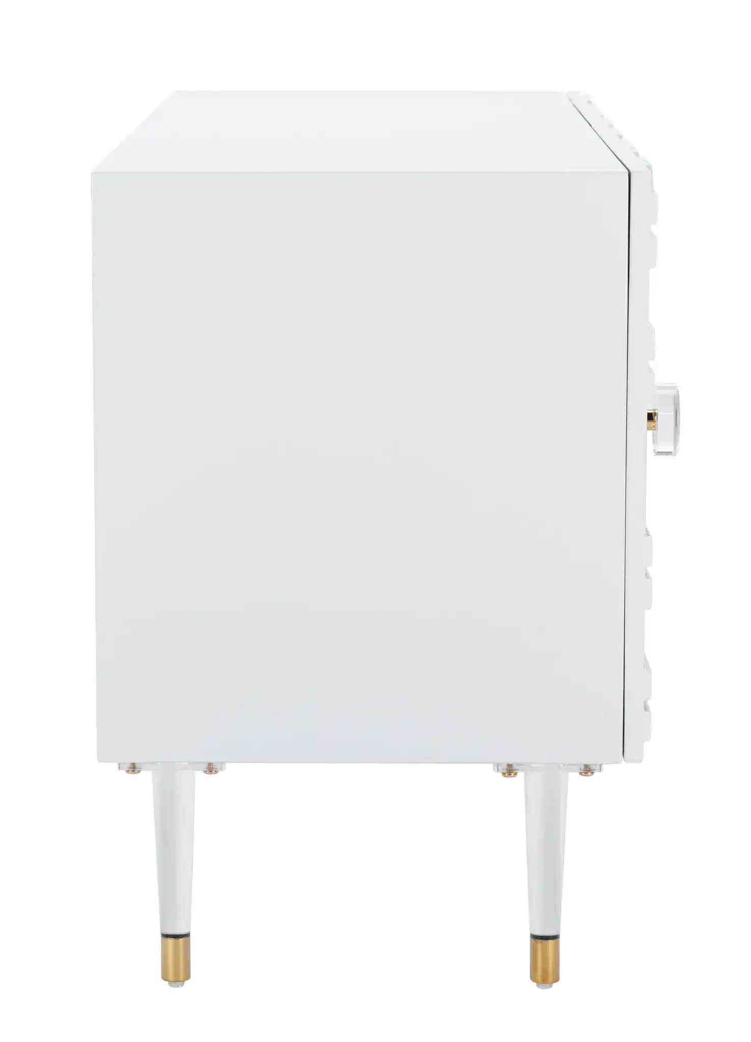Zayn Diamond Sideboard in Light Gray / Gold, detail view