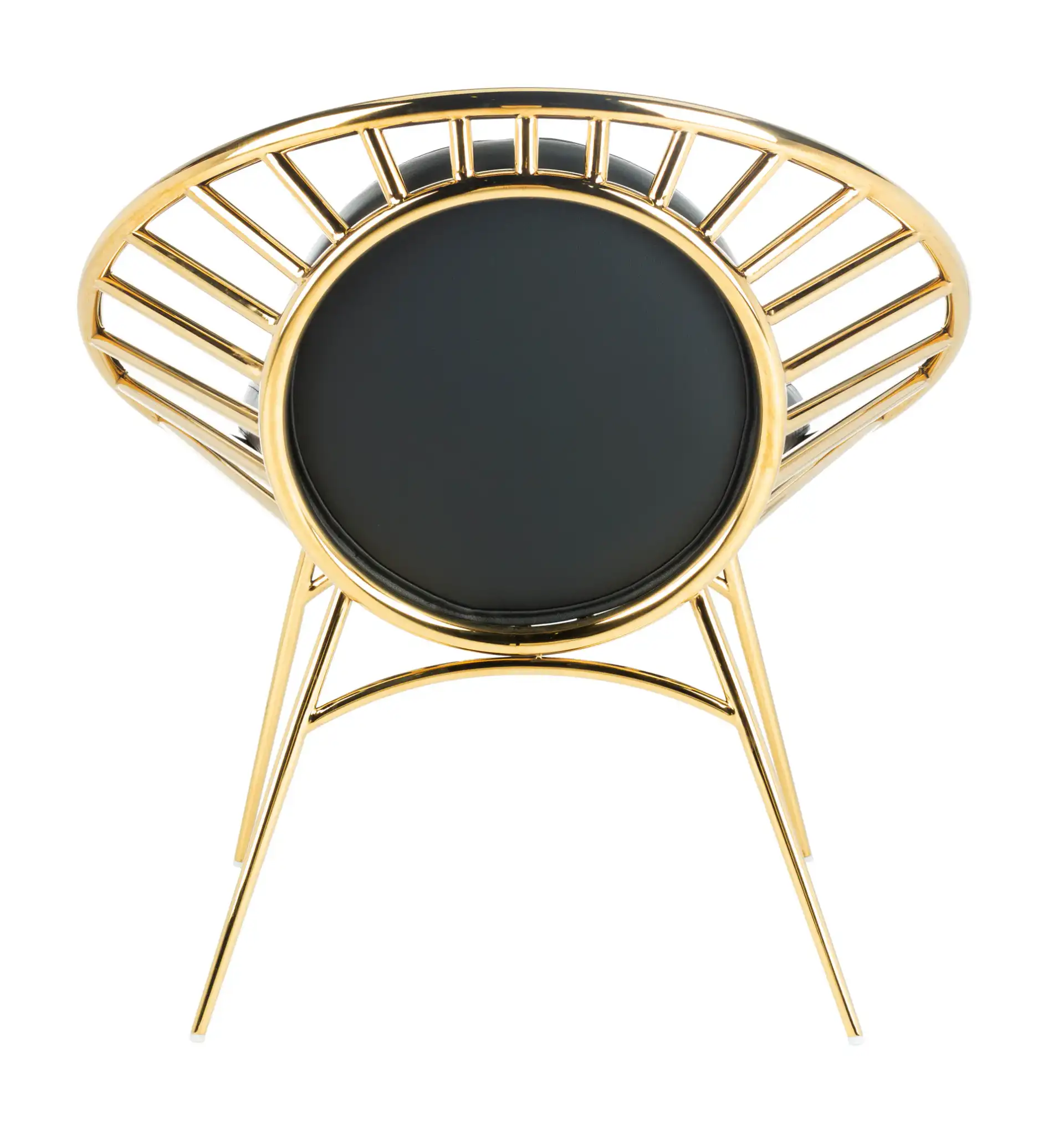 Nina Hoop Chair in Black / Gold, detail view