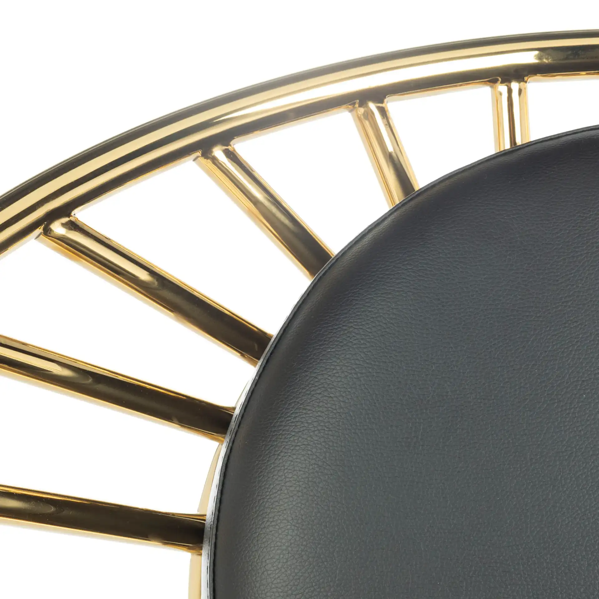 Nina Hoop Chair in Black / Gold in a styled room