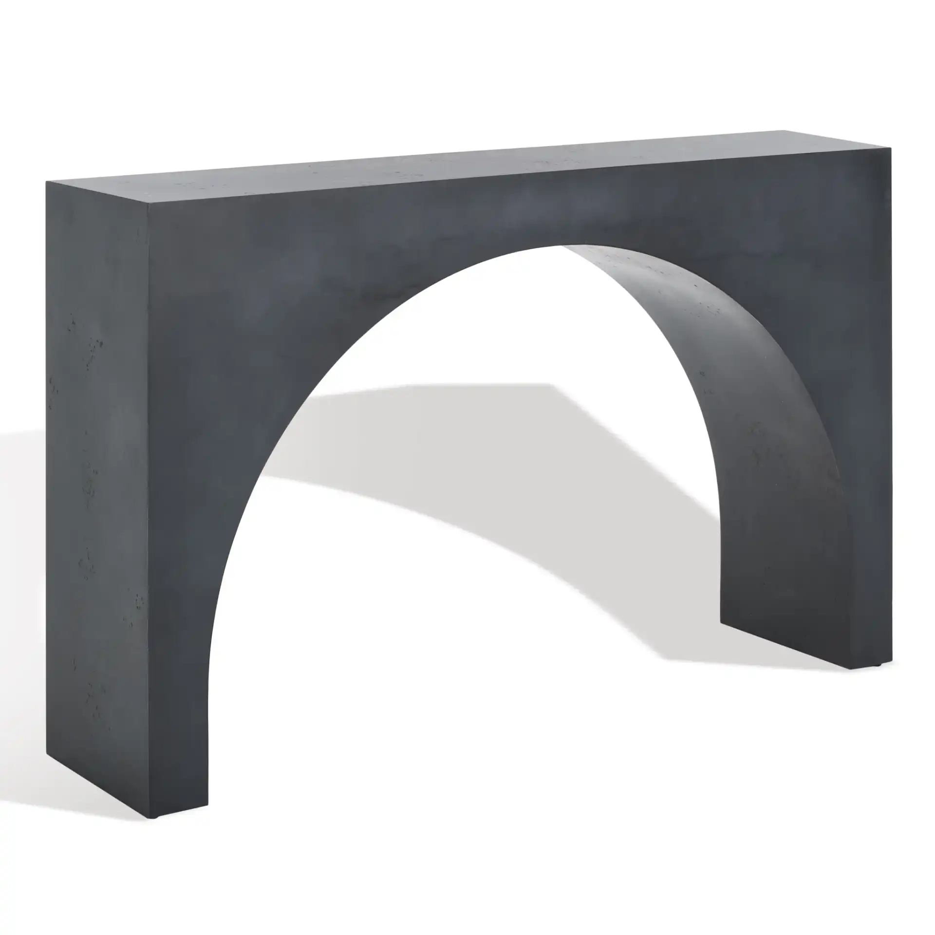 Katelynn Burled Mappa Console in Gray, detail view