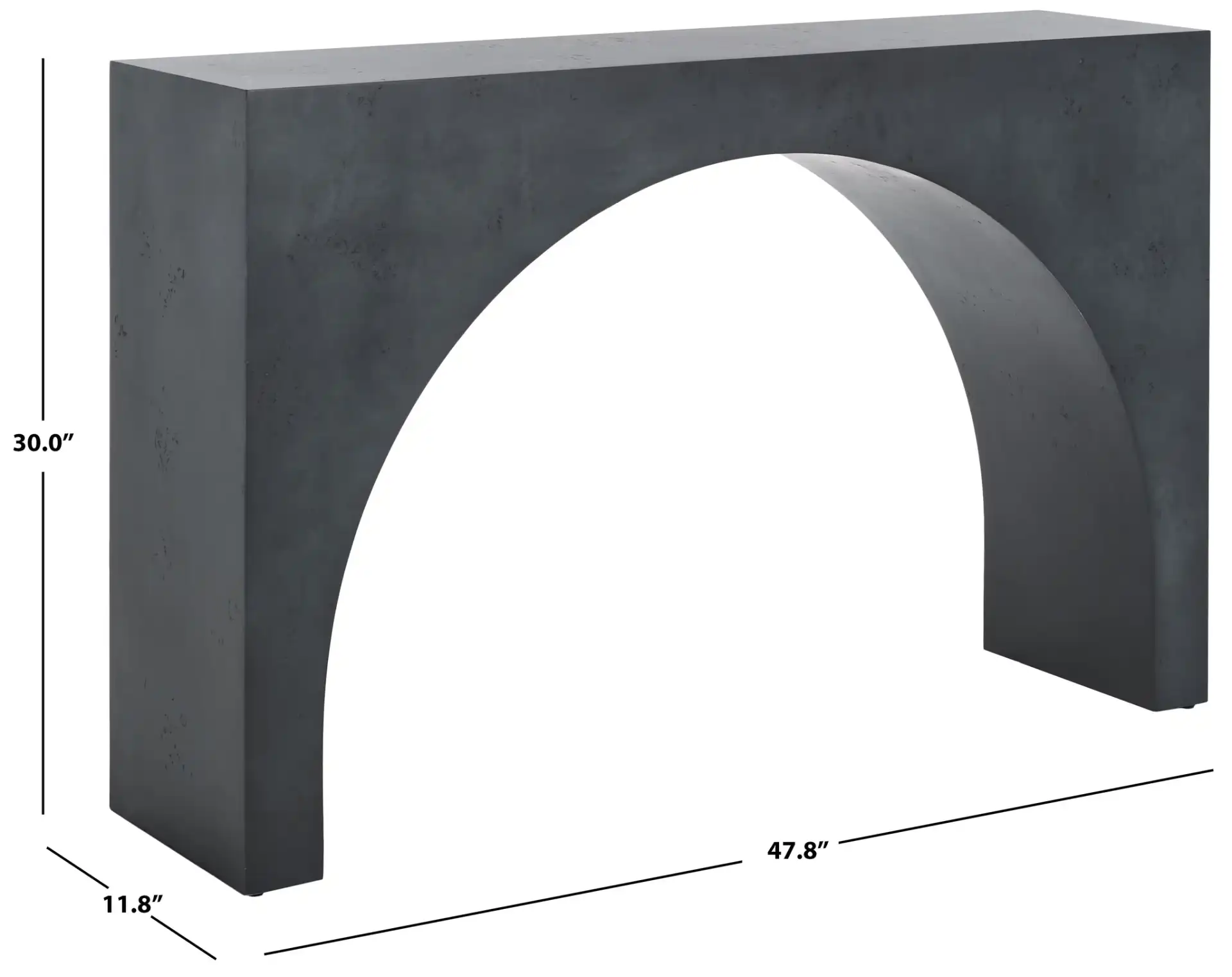 Katelynn Burled Mappa Console in Gray, detail view