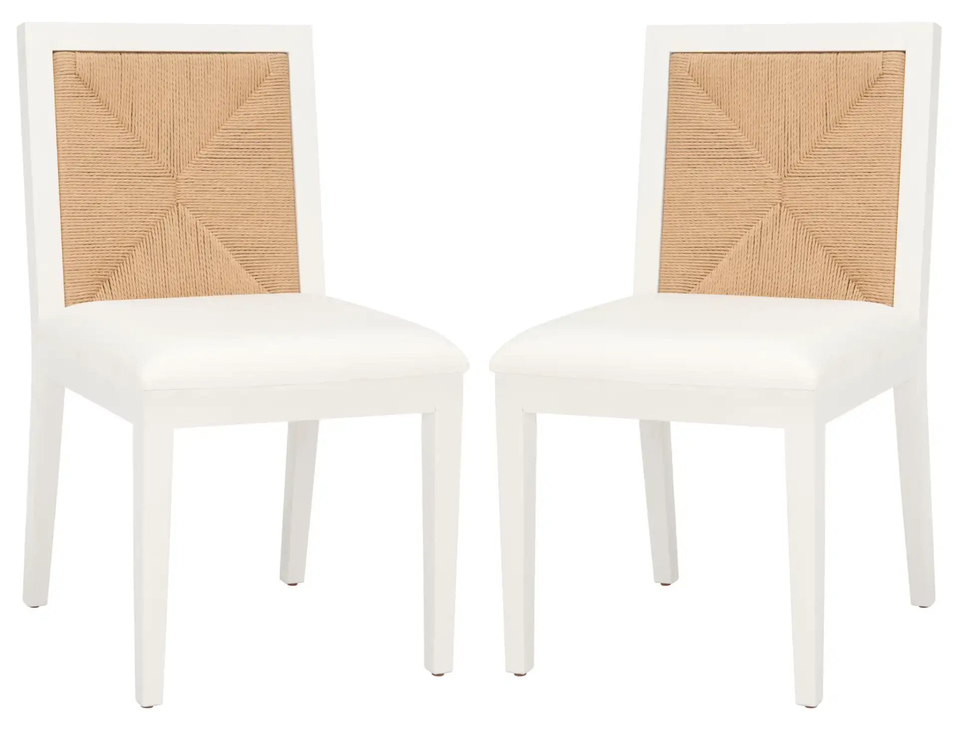 Emilio Woven Dining Chair (Set of 2) in Black / Natural