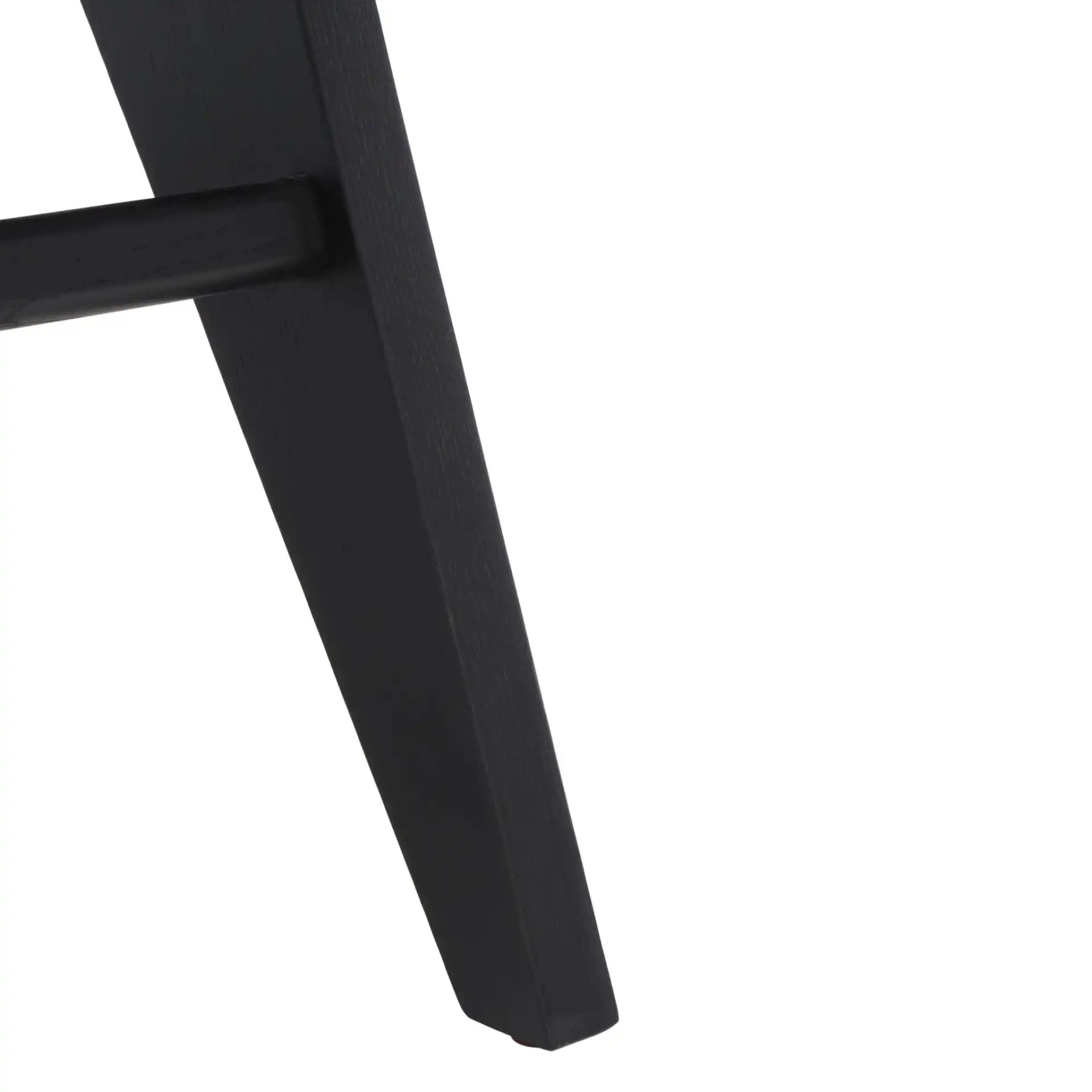 Colette Rattan Dining Chair (Set of 2) in Black / Natural, detail view