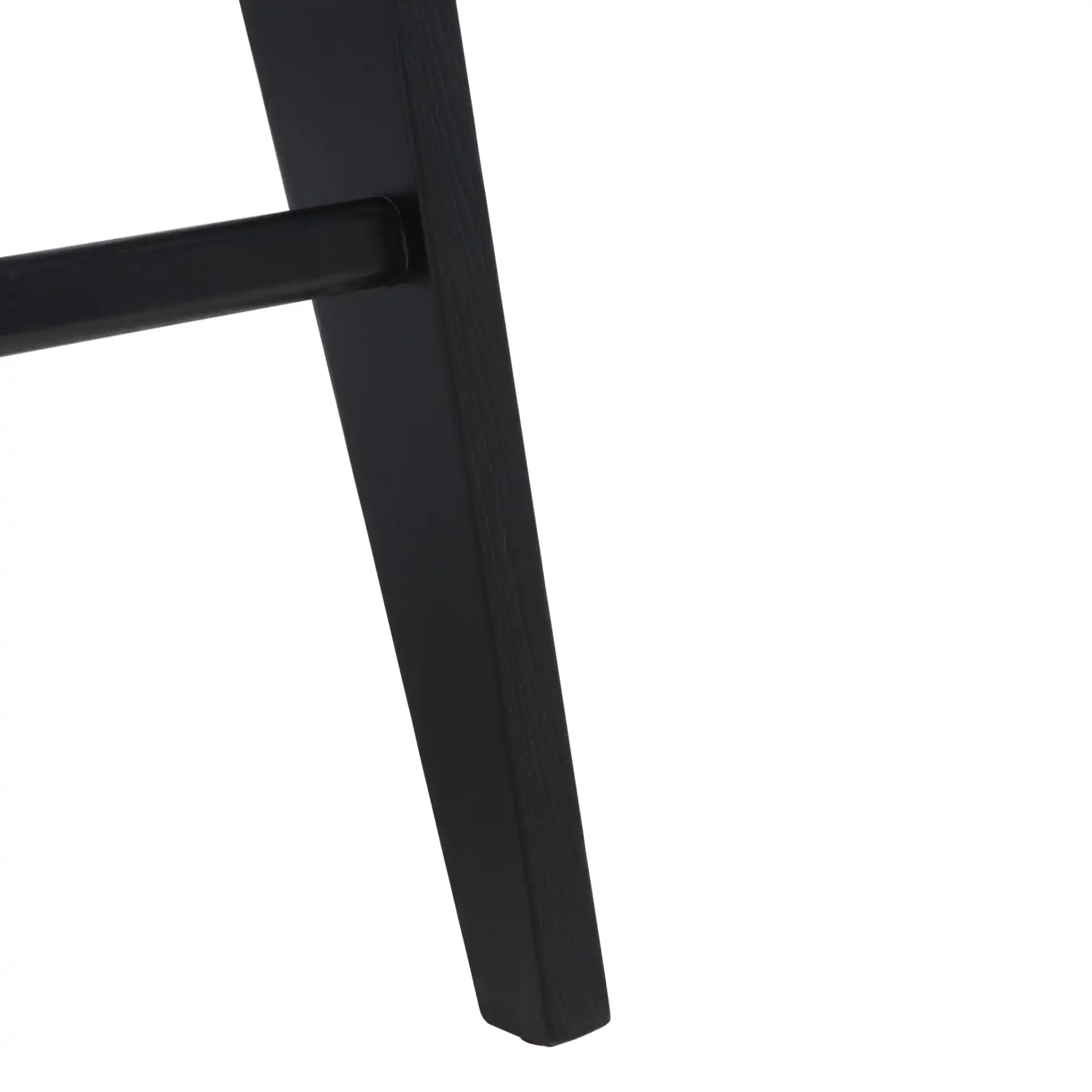 Colette Rattan Barstool in Black / Natural, detail view