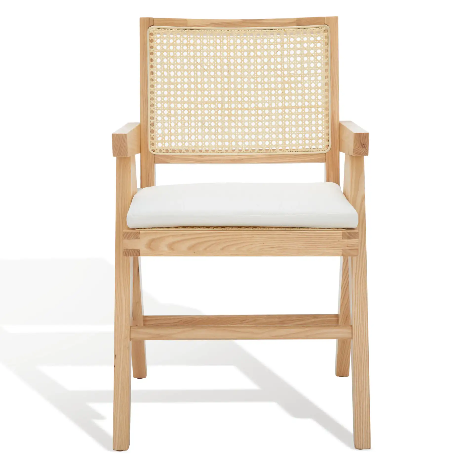 Colette Rattan Armchair in Black / Natural, detail view