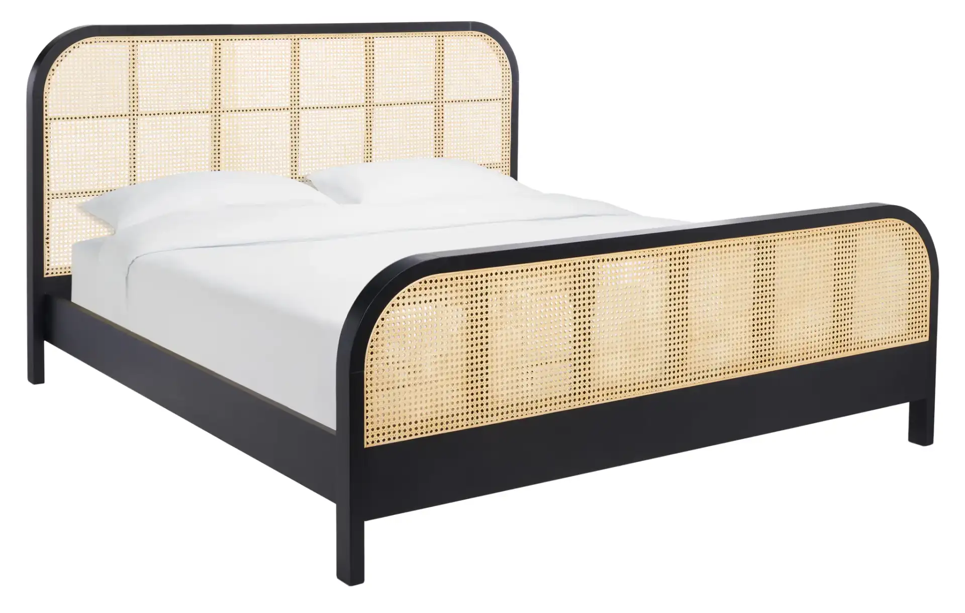 Mcallister Cane Bed in Black / Natural, detail view