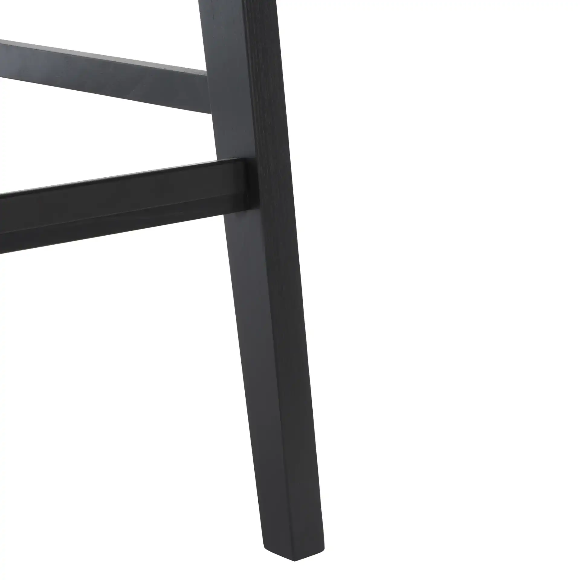 Hattie French Cane Barstool in Black / Natural, detail view