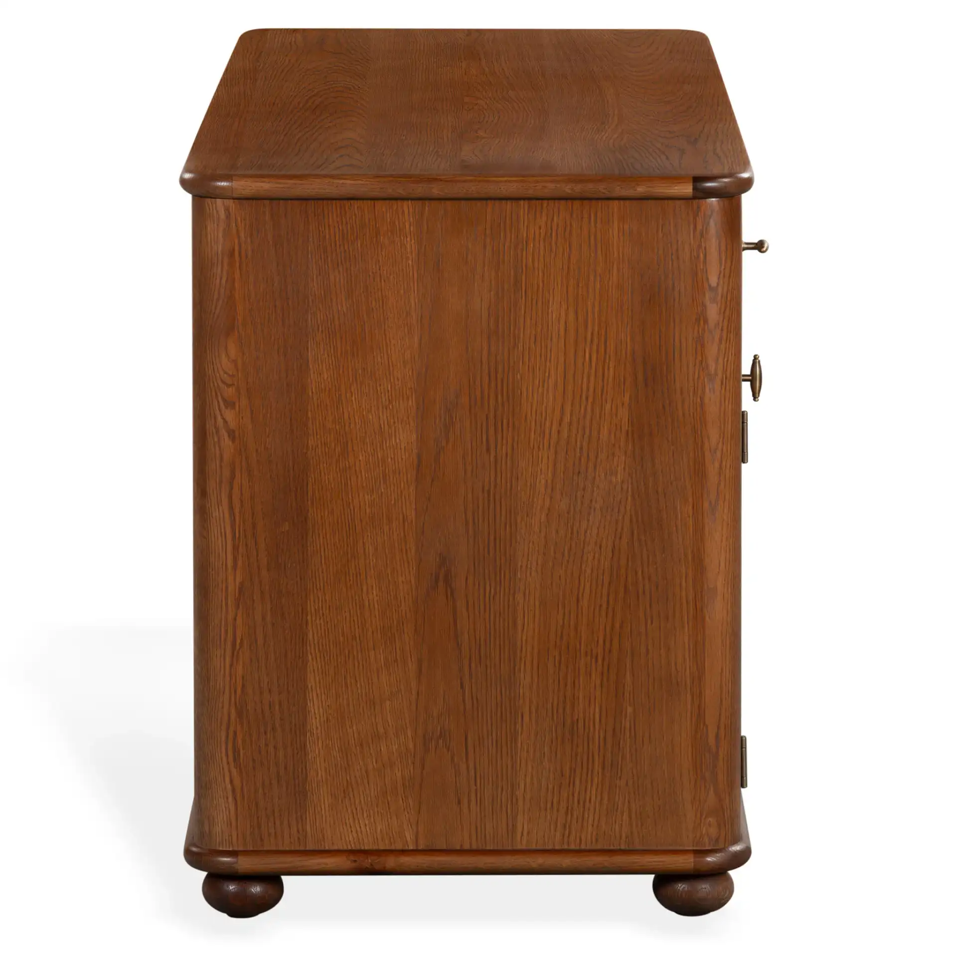 Lorella Wood 60" Desk in Walnut, detail view