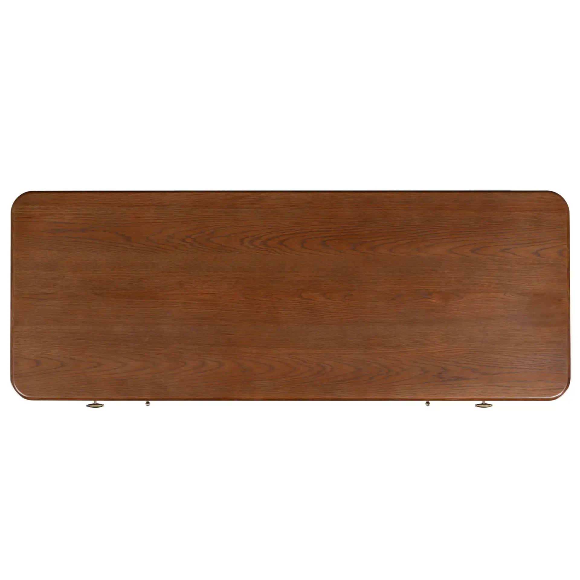 Lorella Wood 60" Desk in Walnut, detail view