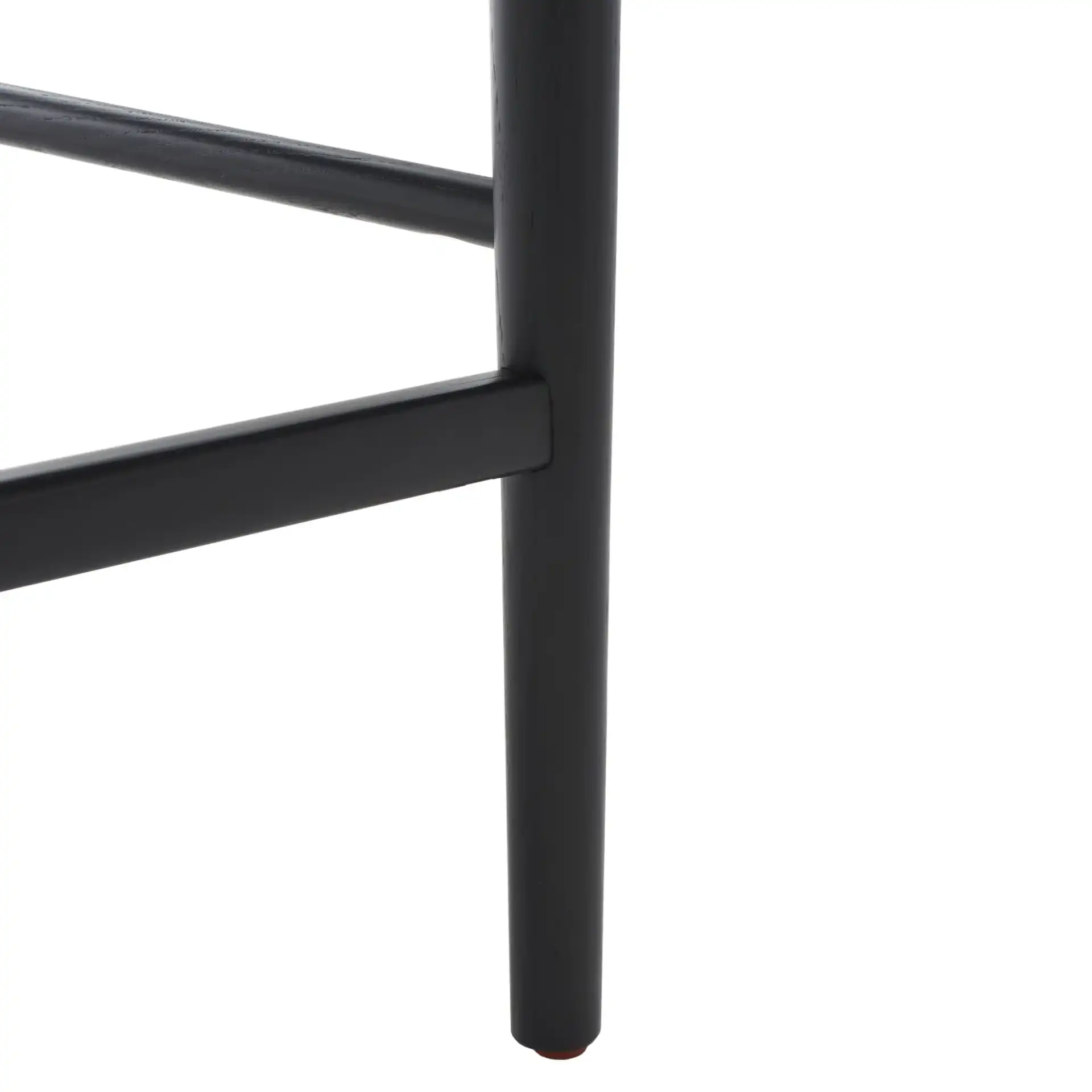 Laycee Linen Counter Stool (Set of 2) in Black / White, detail view