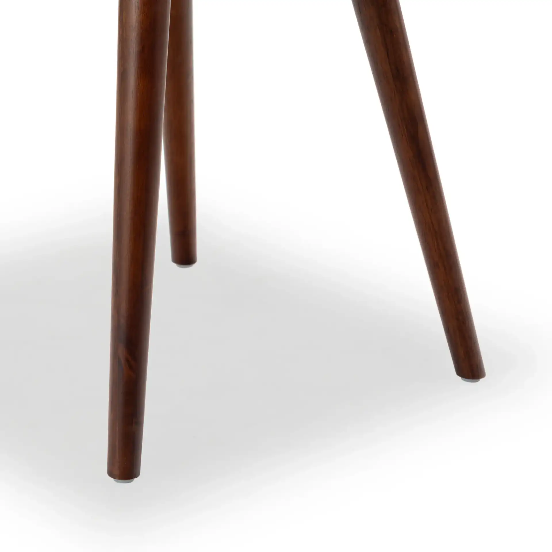 Tazmyn Dining Chair in Black / Walnut, detail view