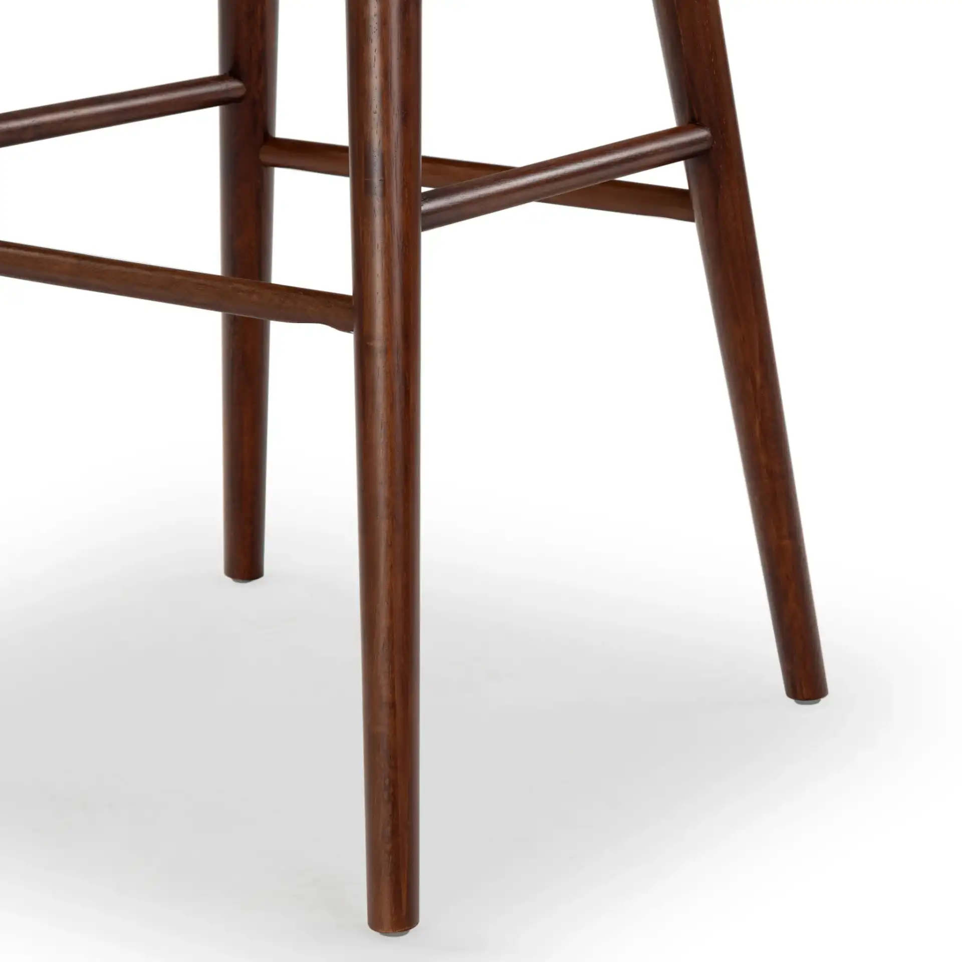 Tazmyn Barstool in Black / Walnut, detail view