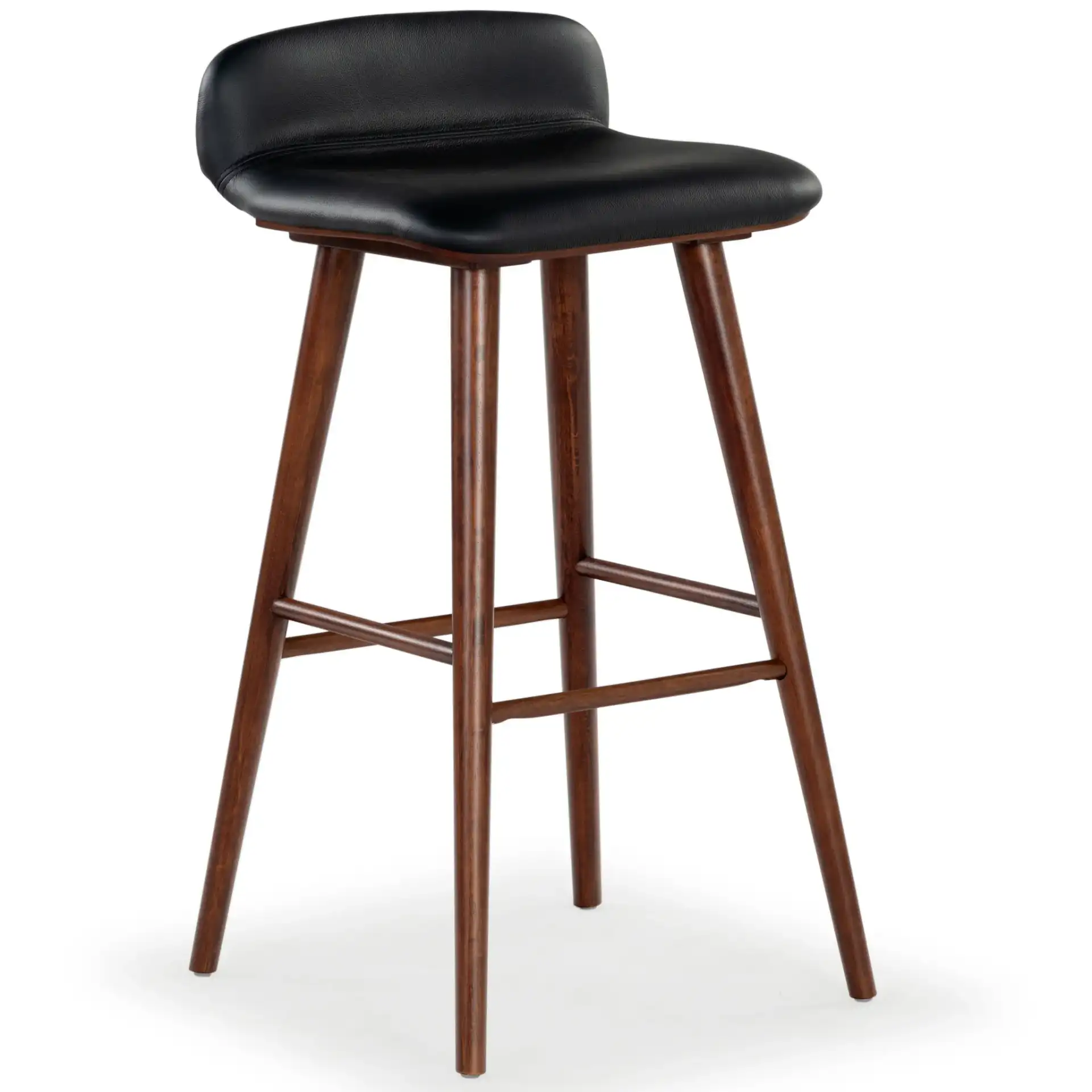 Tazmyn Barstool in Black / Walnut
