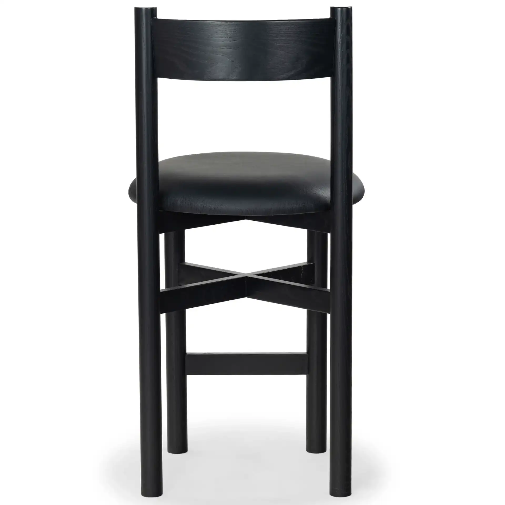 Tayla Counter Stool in Black, detail view