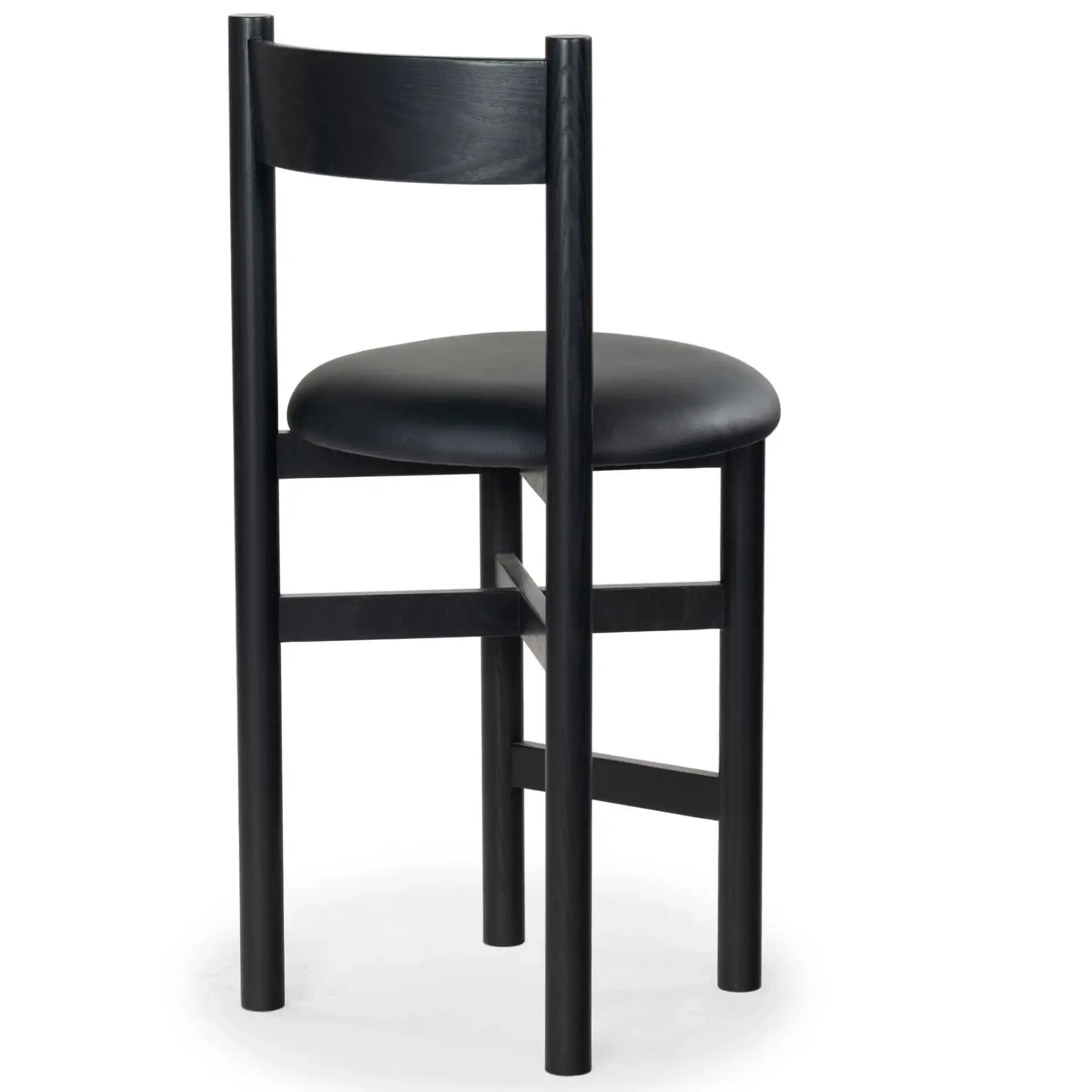 Tayla Counter Stool in Black, detail view