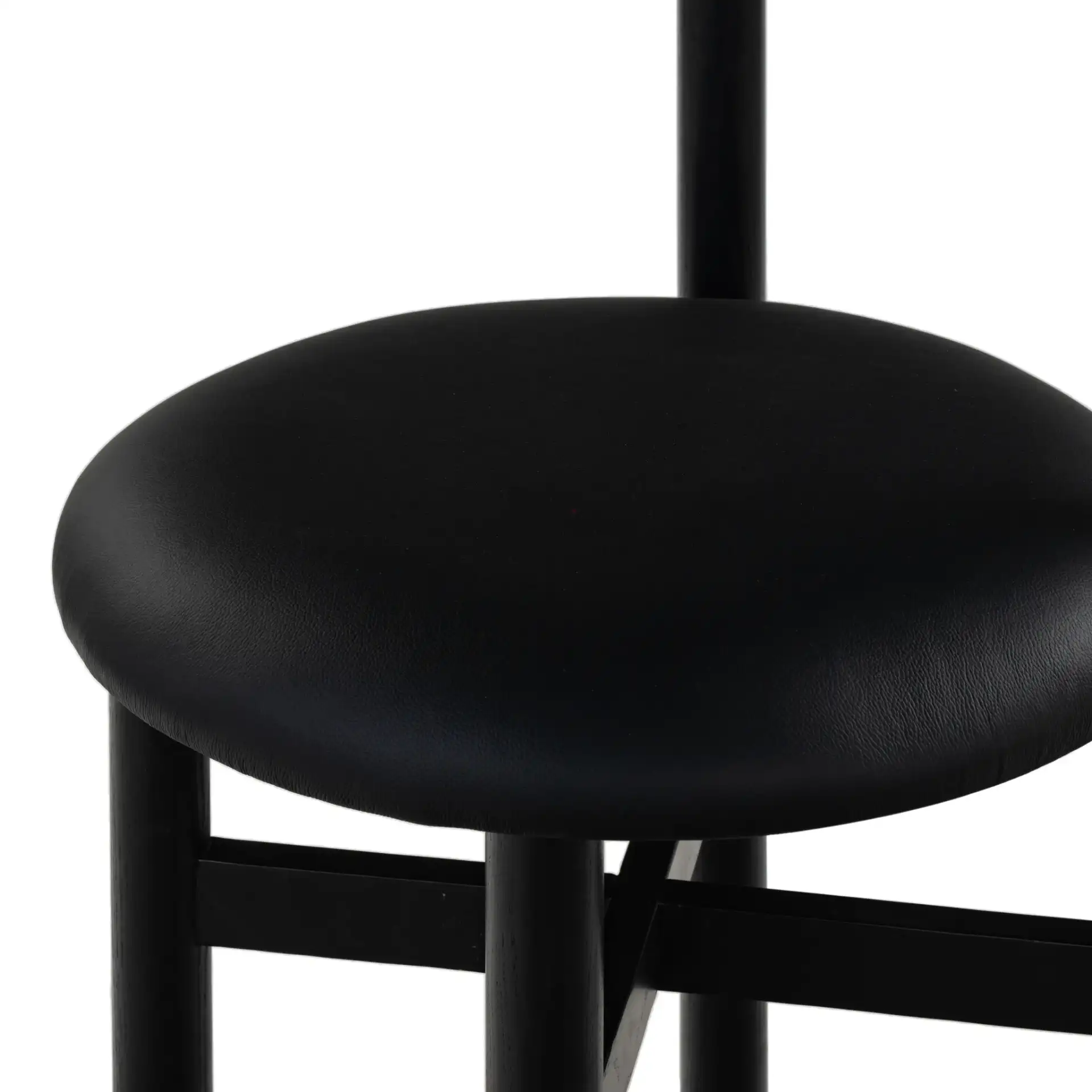 Tayla Counter Stool in Black in a styled room