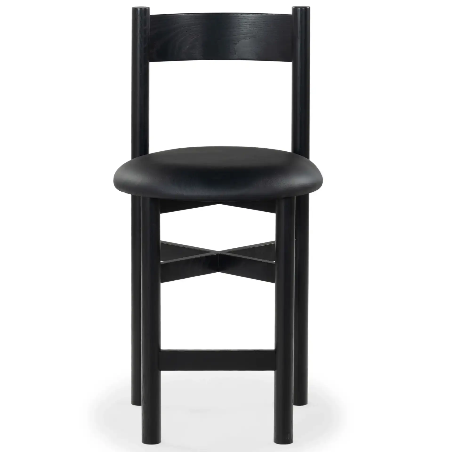 Tayla Counter Stool in Black, detail view