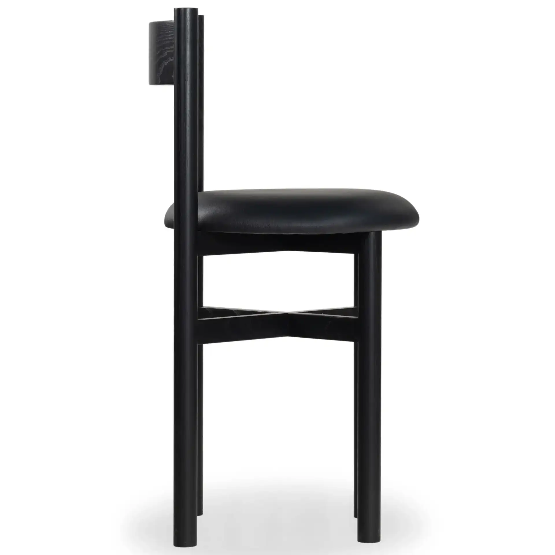 Tayla Counter Stool in Black, detail view