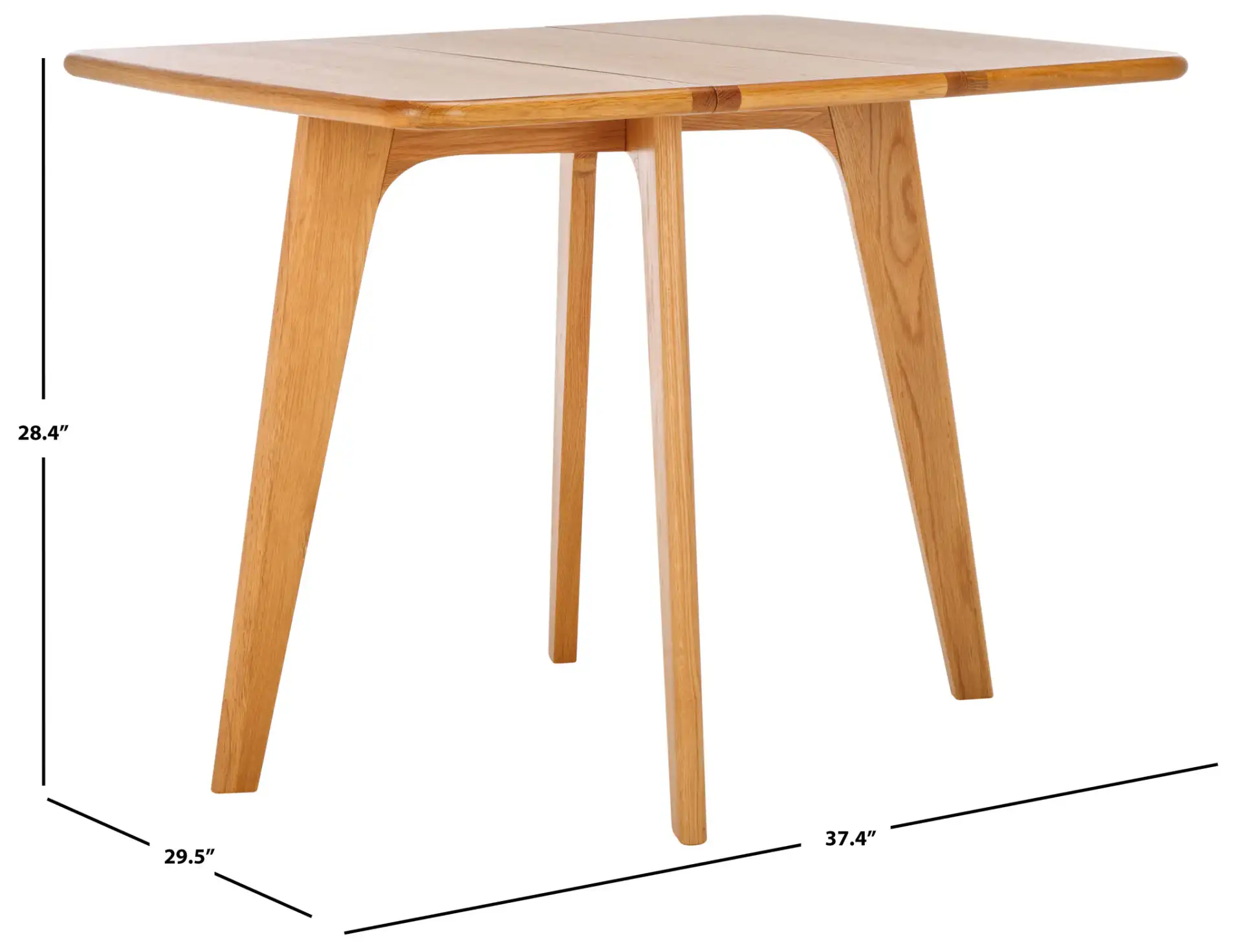 Calverton Gateleg Dining Table in Natural, detail view