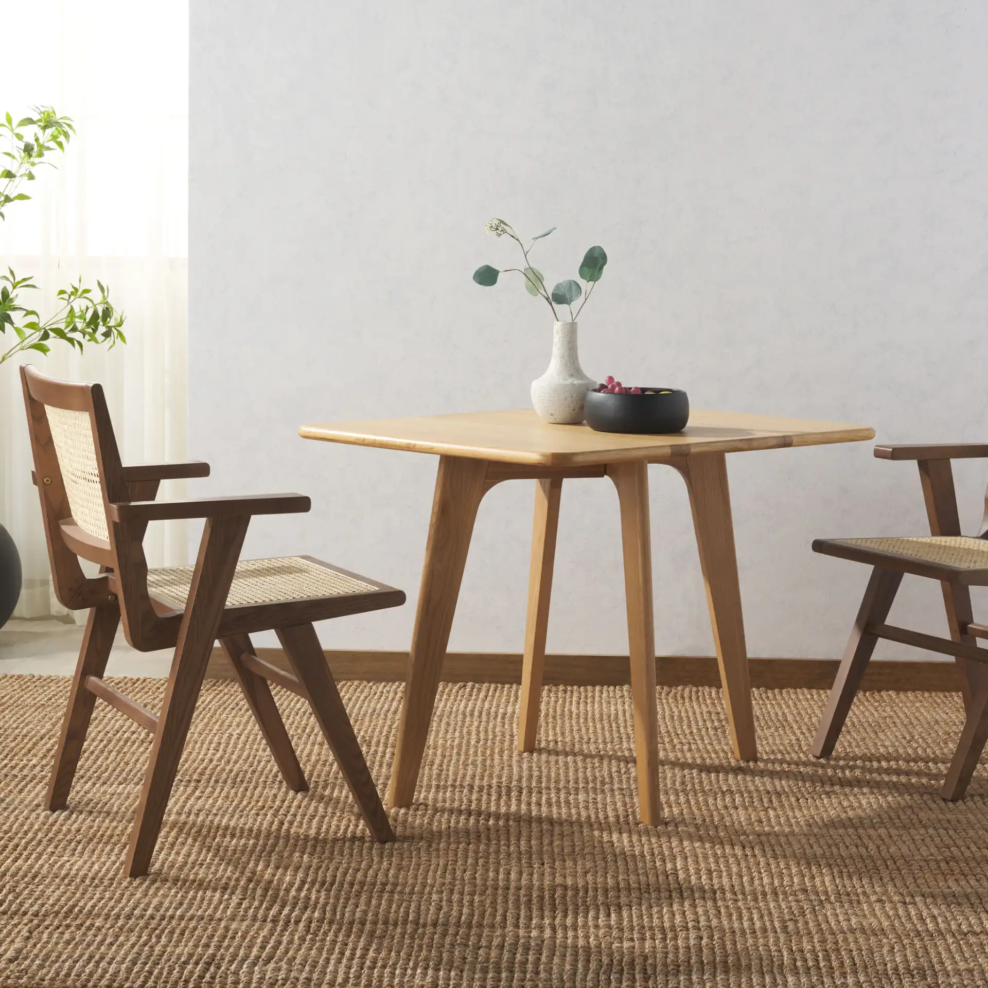 Calverton Gateleg Dining Table in Natural in a styled room