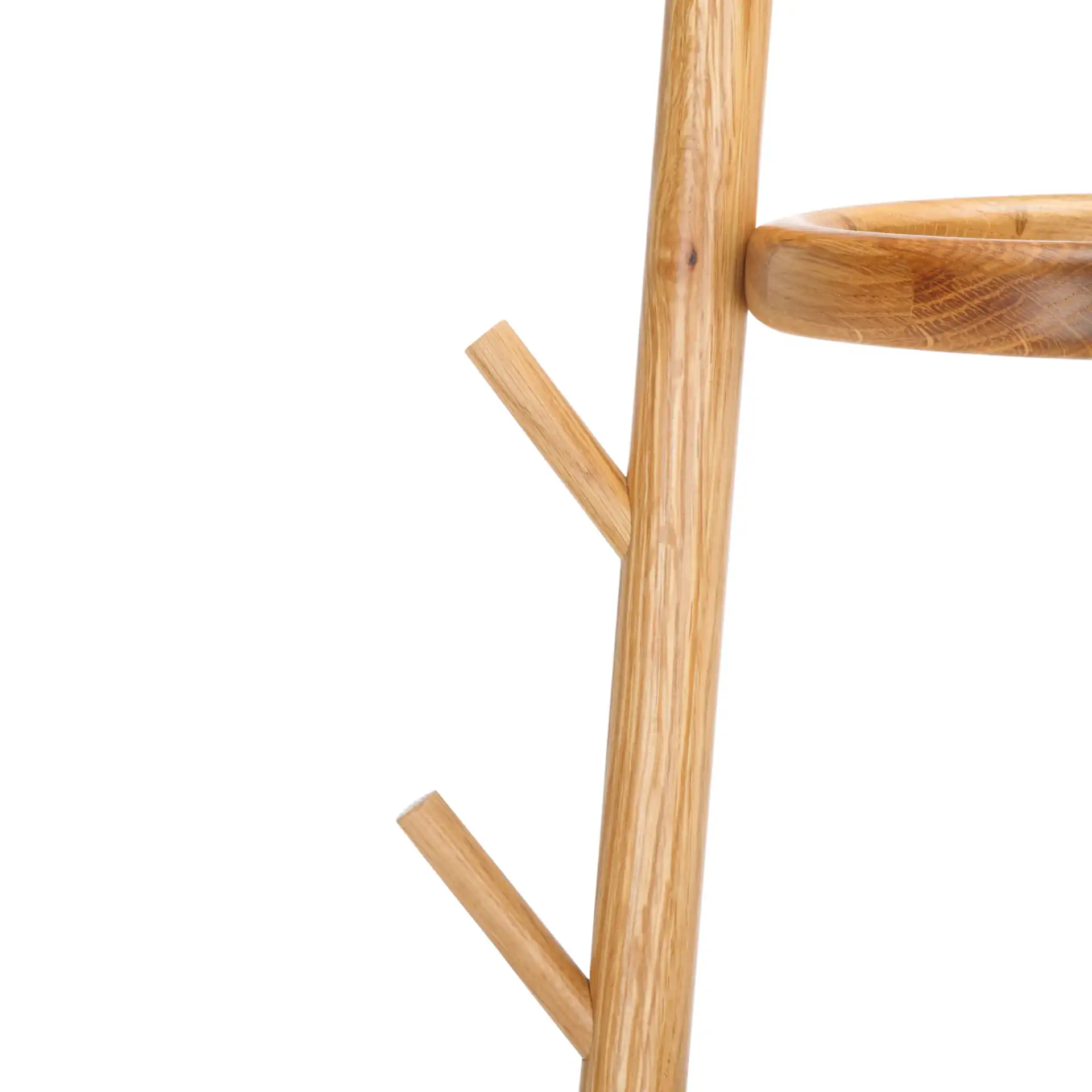 Abellina Coat Rack in Natural in a styled room