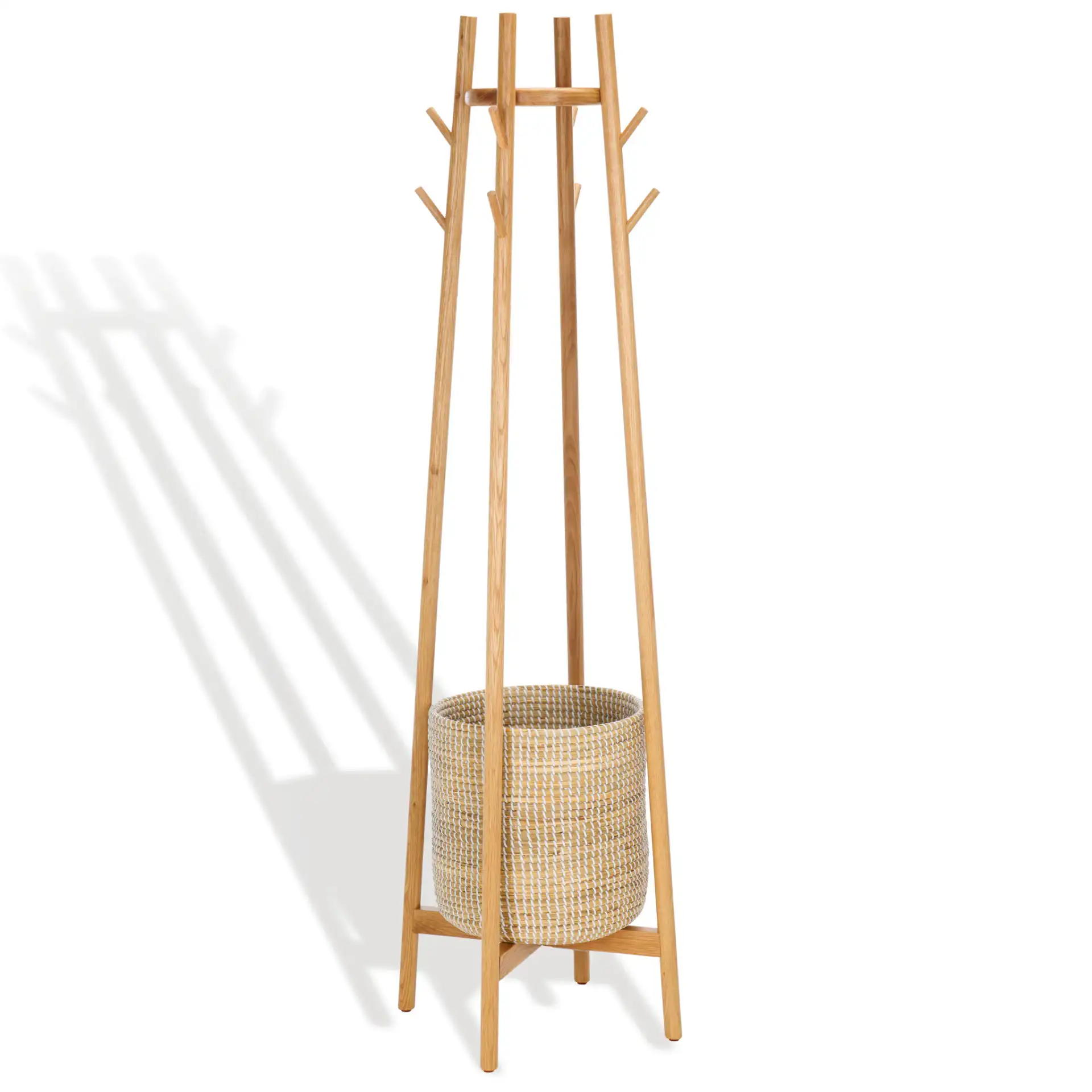 Abellina Coat Rack in Natural, detail view
