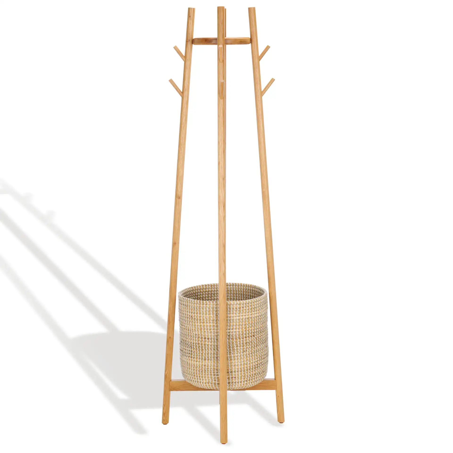 Abellina Coat Rack in Natural, detail view