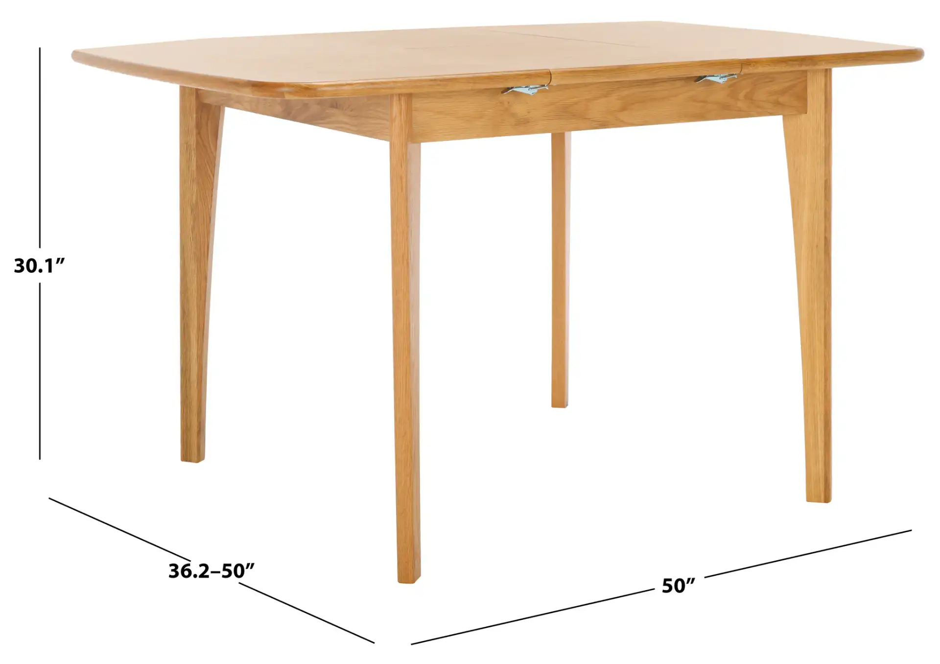 Barbossa Extendable Dining Table in Natural, detail view