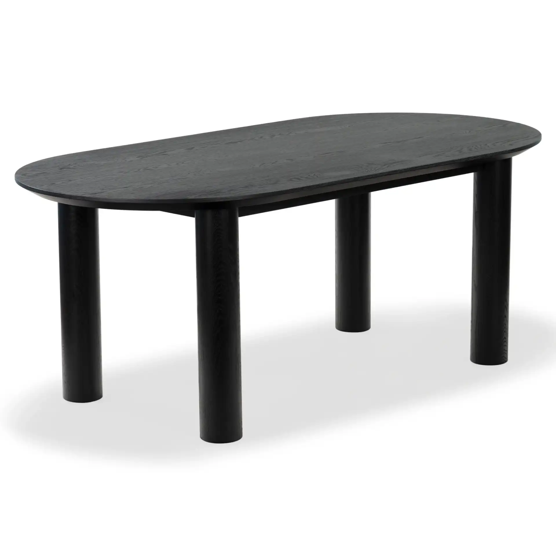 Sofiette Oval Dining Table in Black, detail view