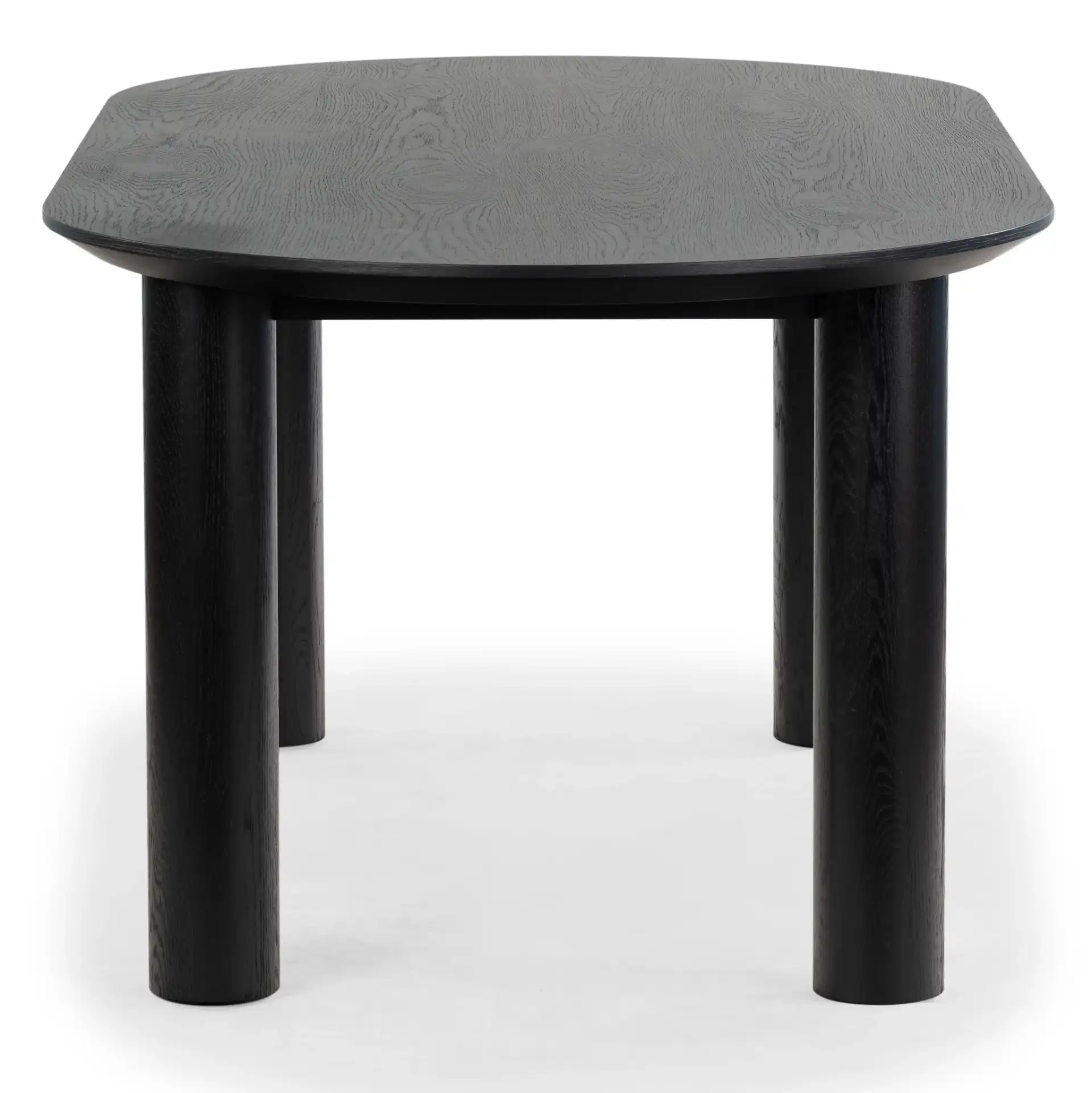 Sofiette Oval Dining Table in Black, detail view