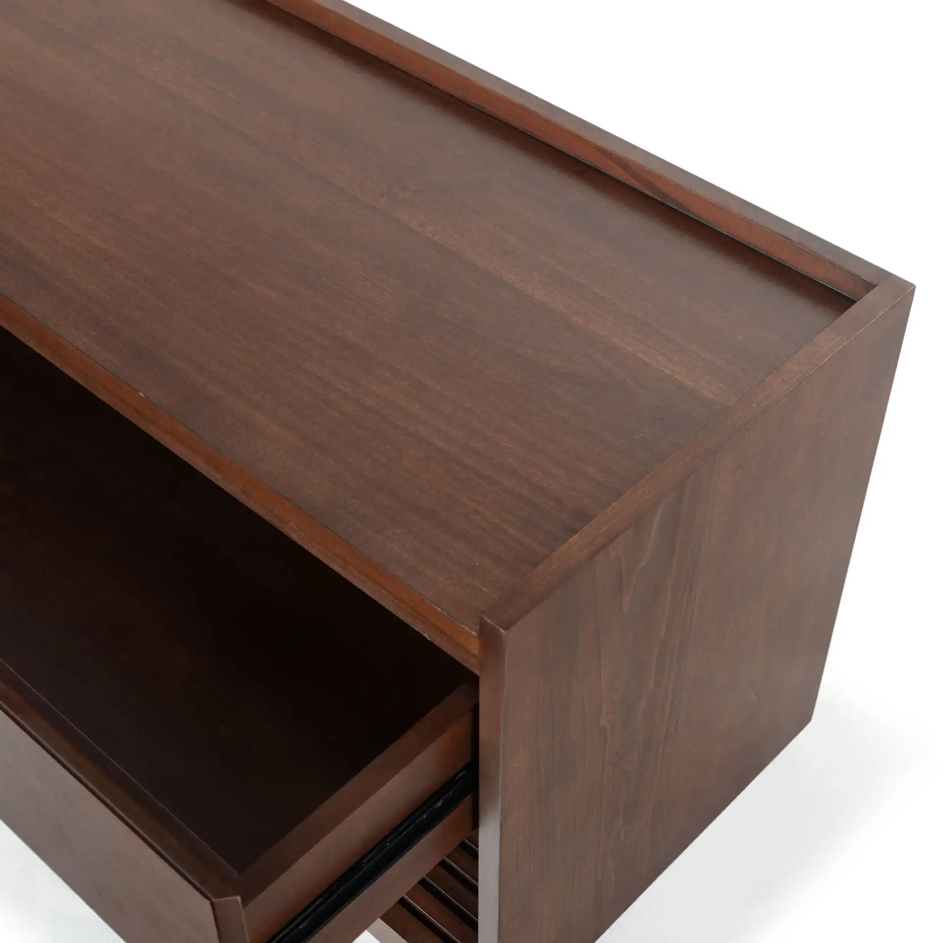 Petrabella Wood Hall Tree in Walnut / Black in a styled room