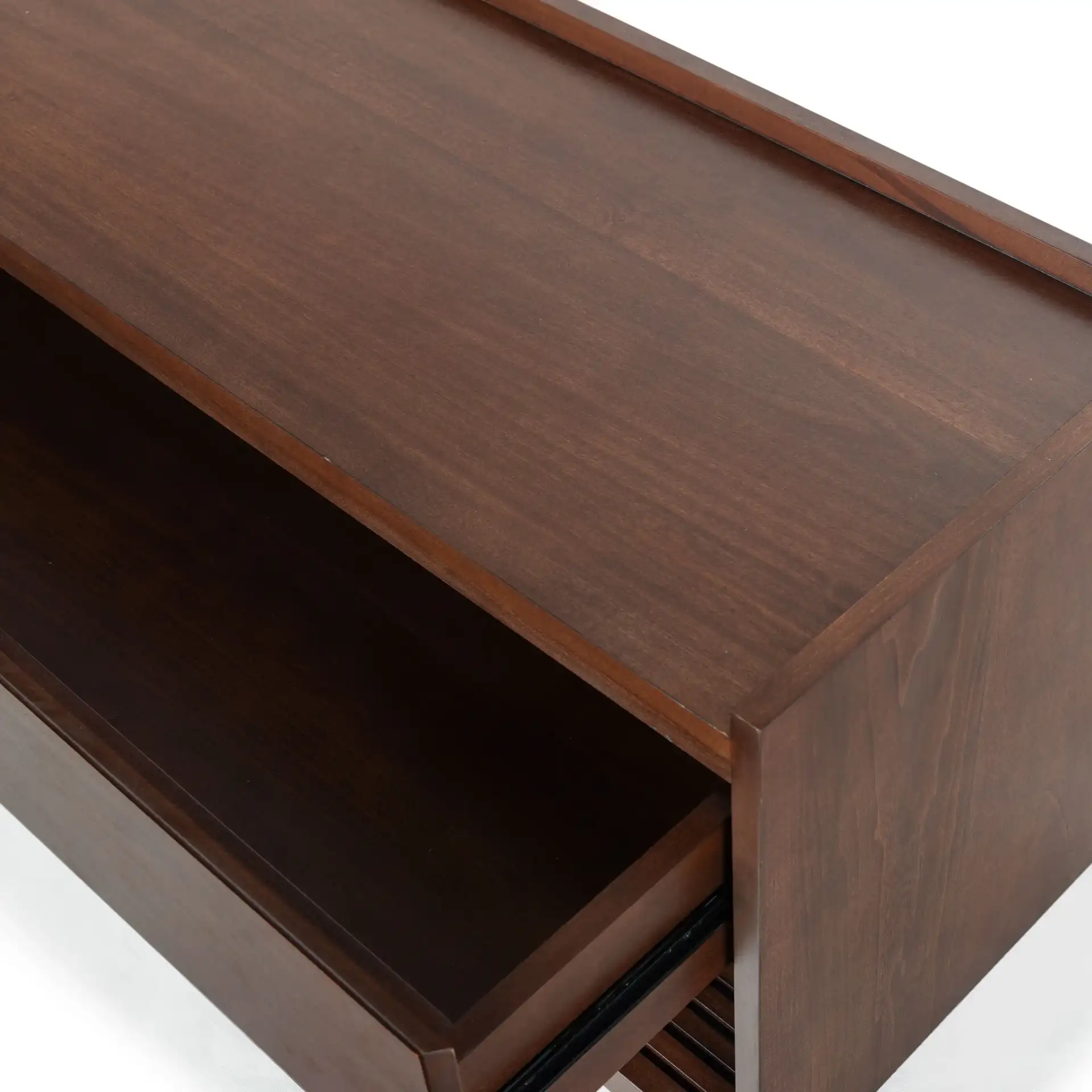 Petrabella Wood Hall Tree in Walnut / Black in a styled room