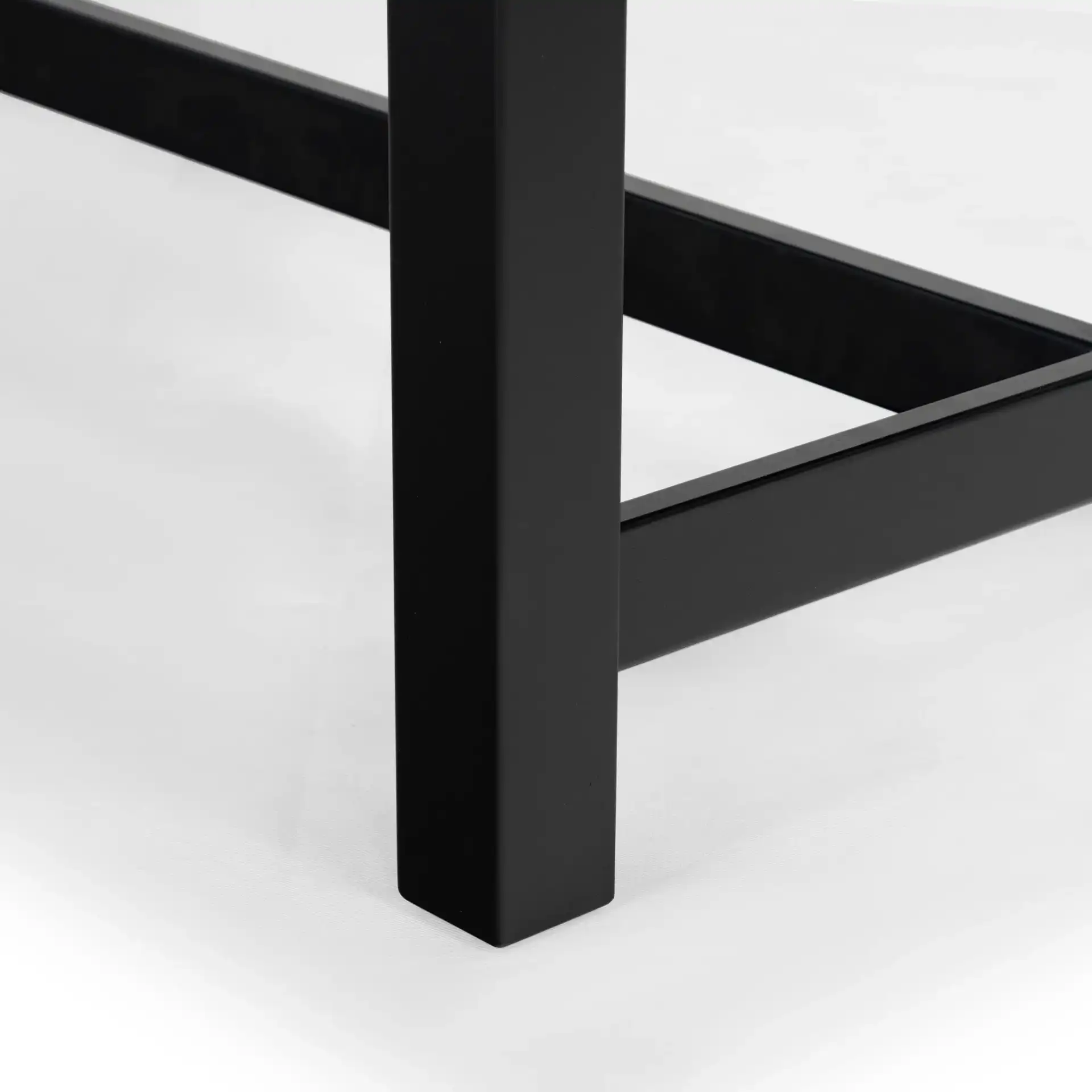 Rhylee Extendable Dining Table in Black in a styled room